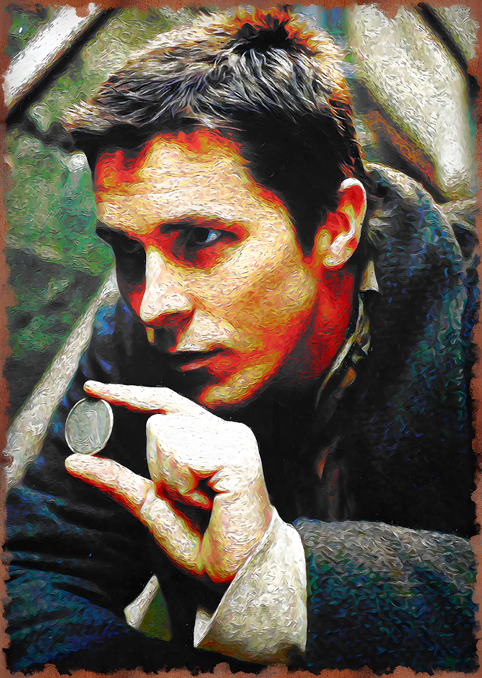 The Prestige - Parmaklar Arasındaki Madeni Para metal tablo