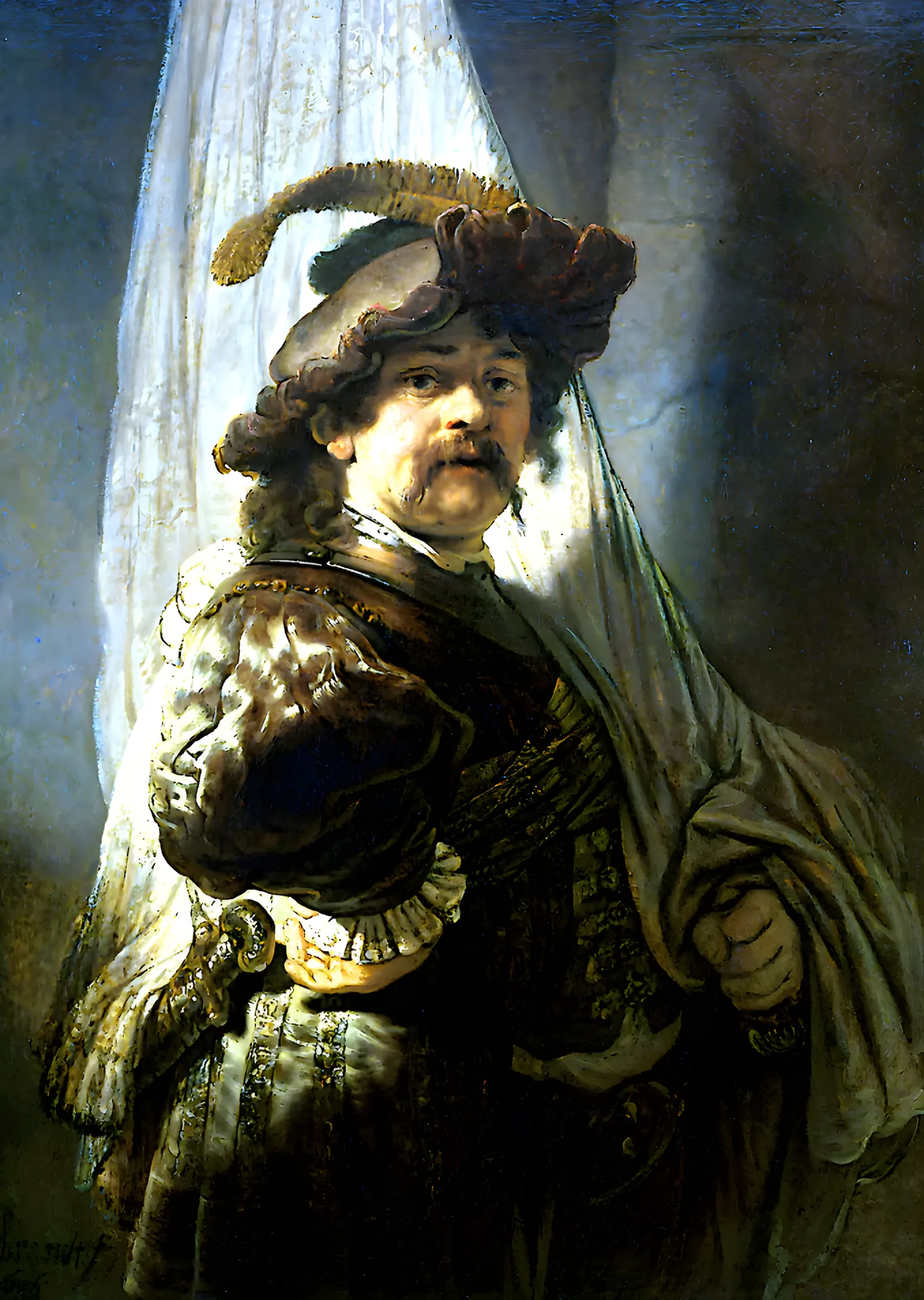 Sancaktar - Rembrandt metal tablo