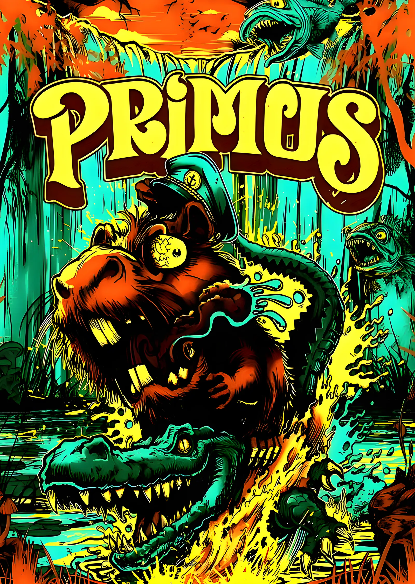 Primus - Konser Afişi metal tablo