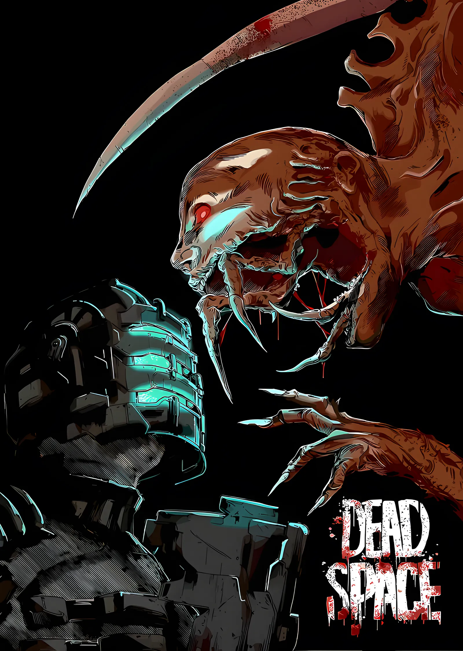 Dead Space - Yaratık metal tablo