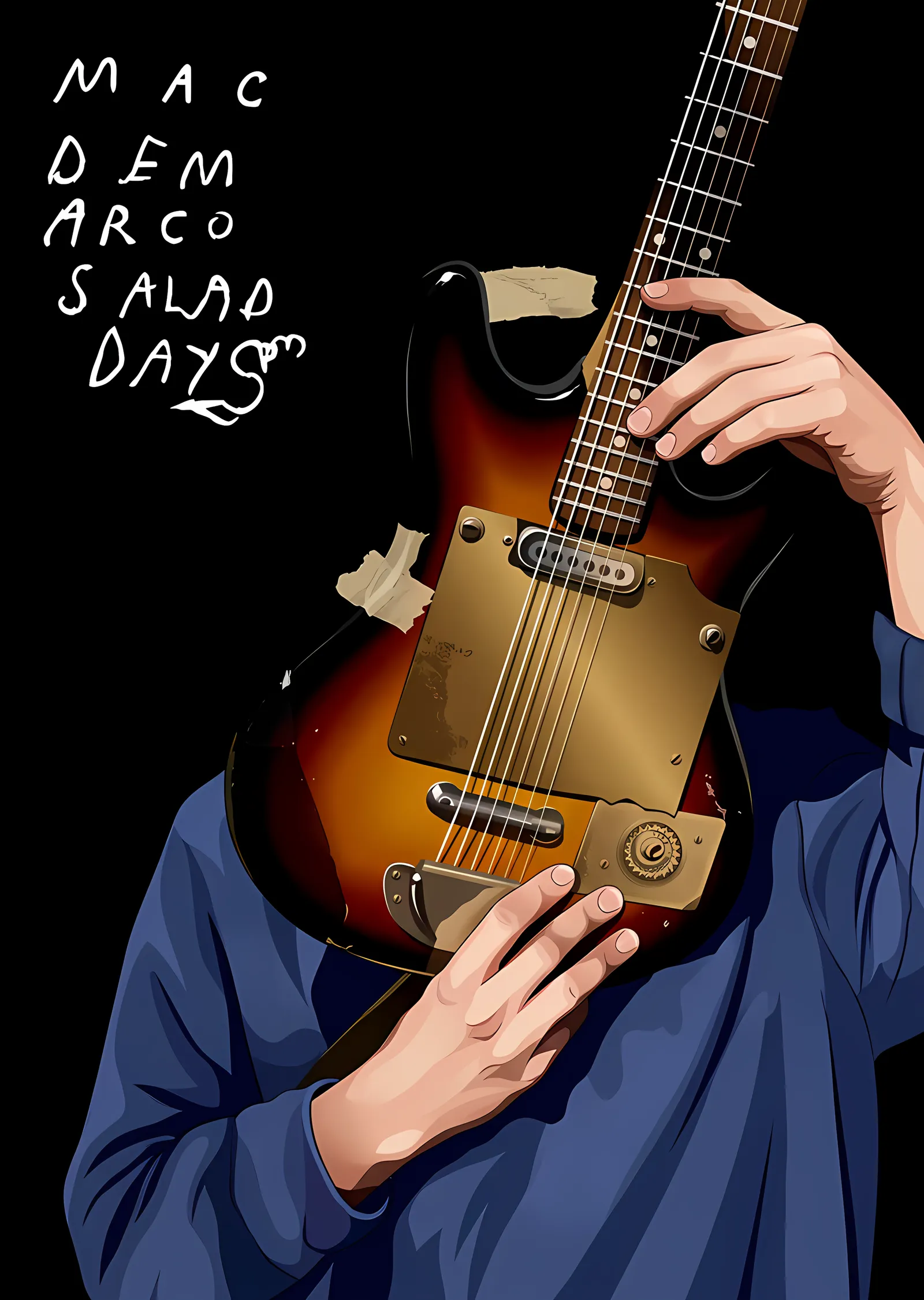 Mac DeMarco - Salad Days Gitar Kapağı metal tablo