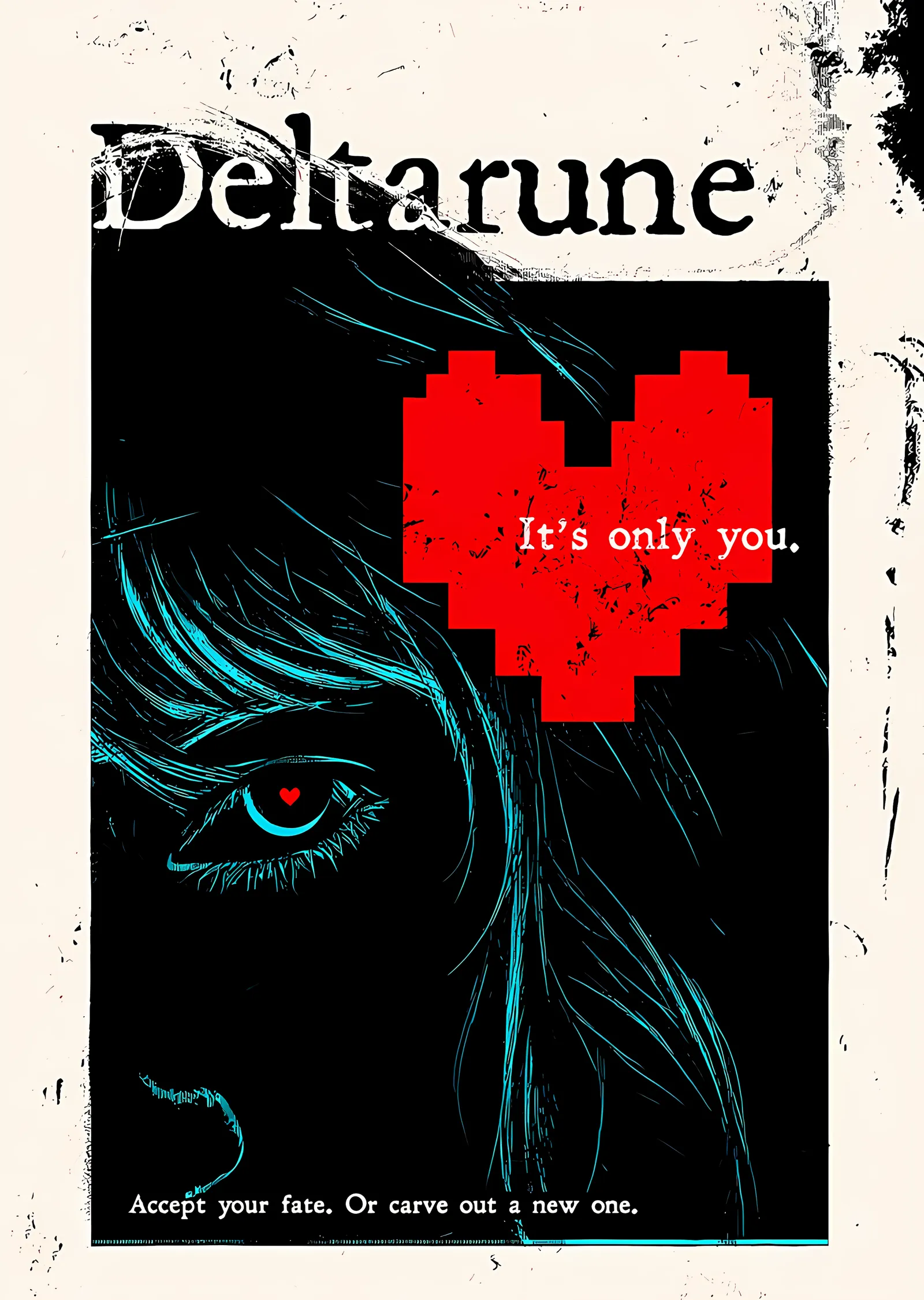 Deltarune - It's Only You metal tablo