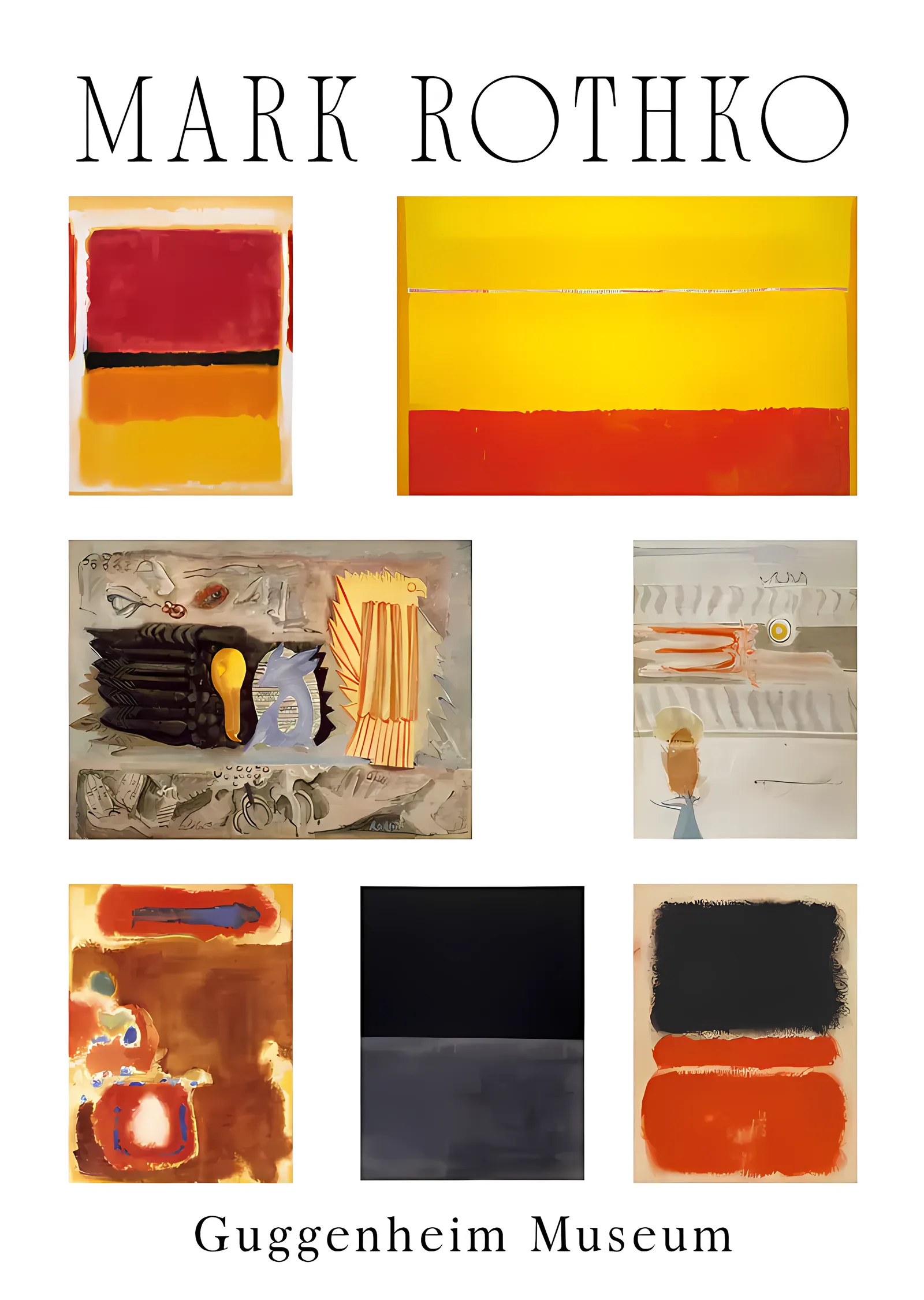Mark Rothko - Eser Koleksiyonu metal tablo