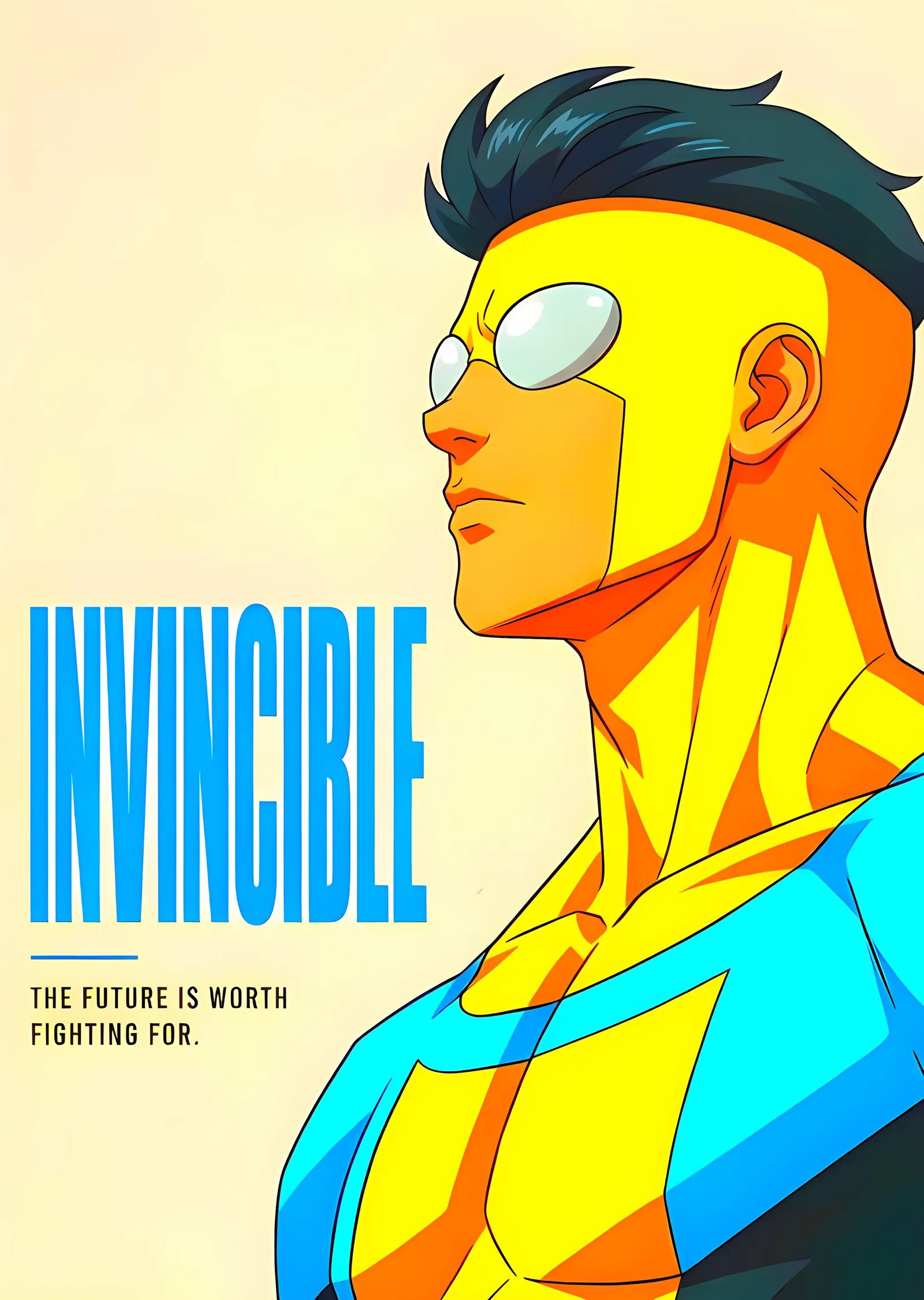Invincible - Profilden Mark Grayson metal tablo