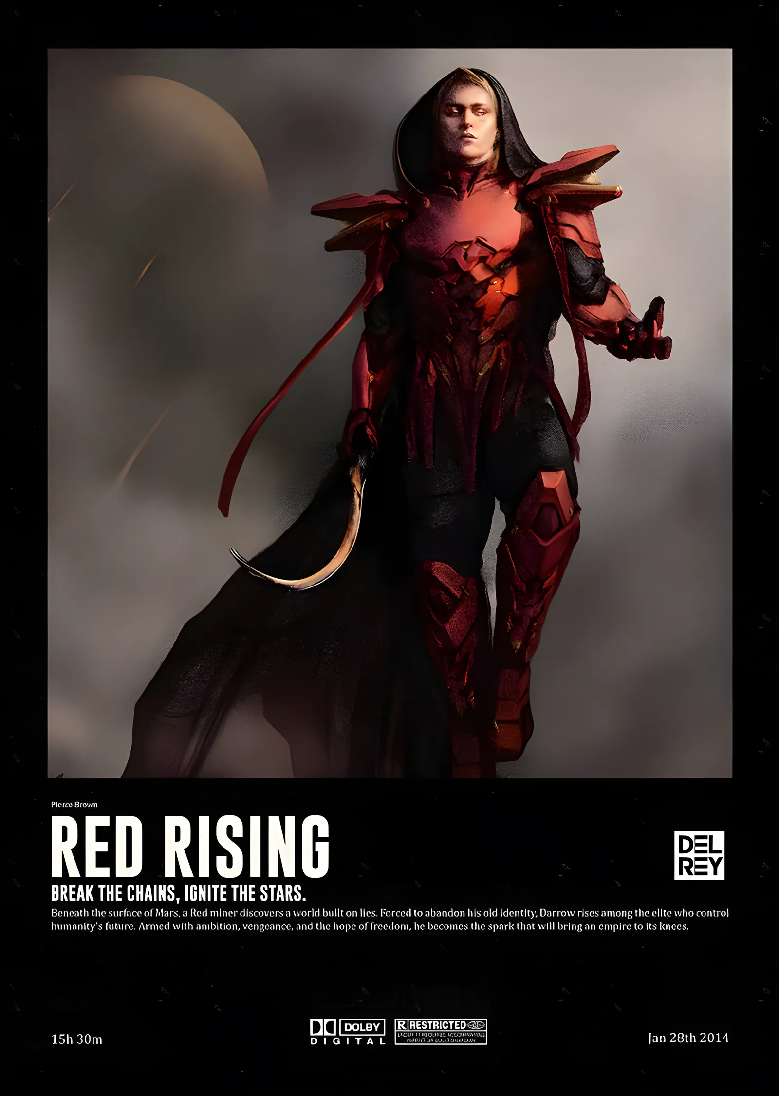 Red Rising - Kızıl Karakter Afişi metal tablo