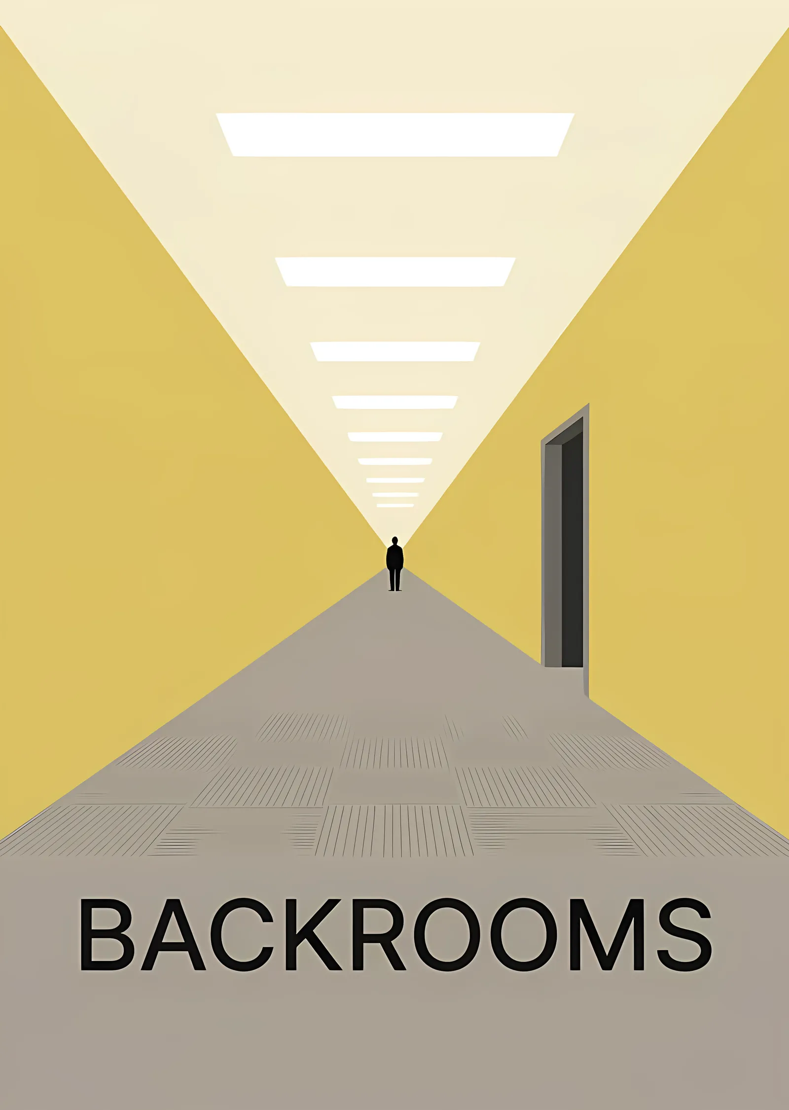 Backrooms - Kaybolan Nokta metal tablo