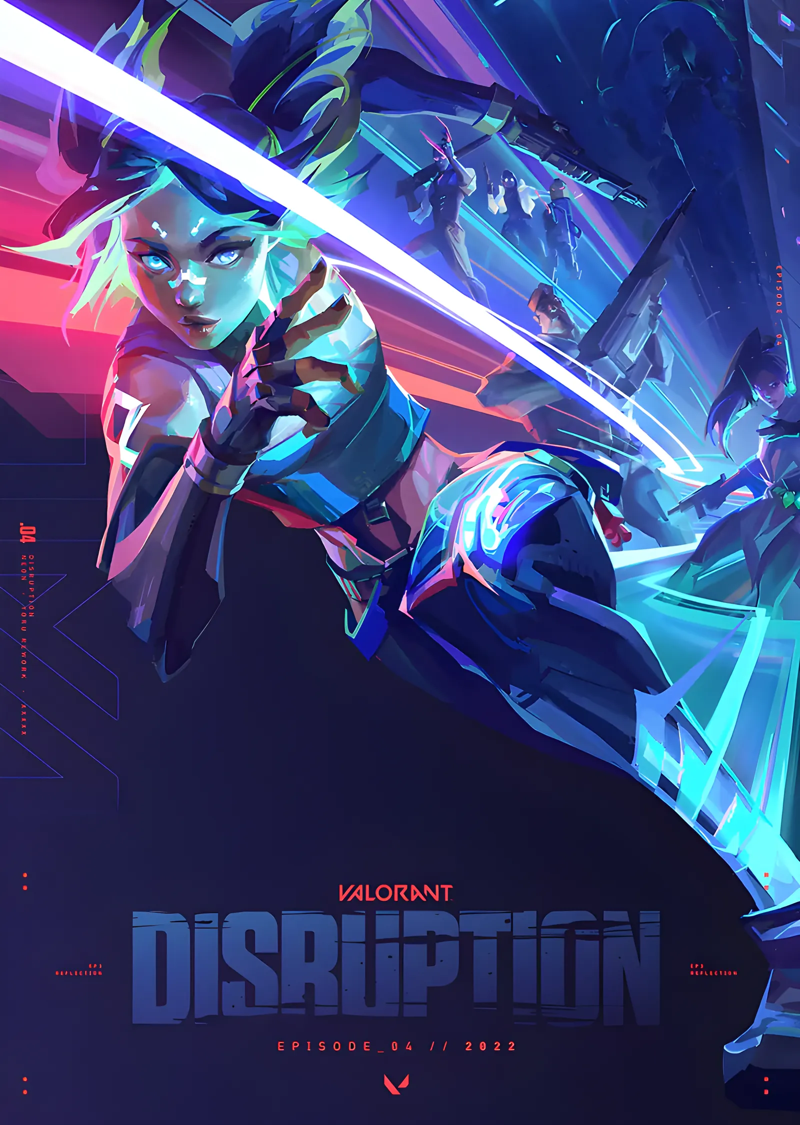 Valorant - Disruption Bölüm Afişi metal tablo