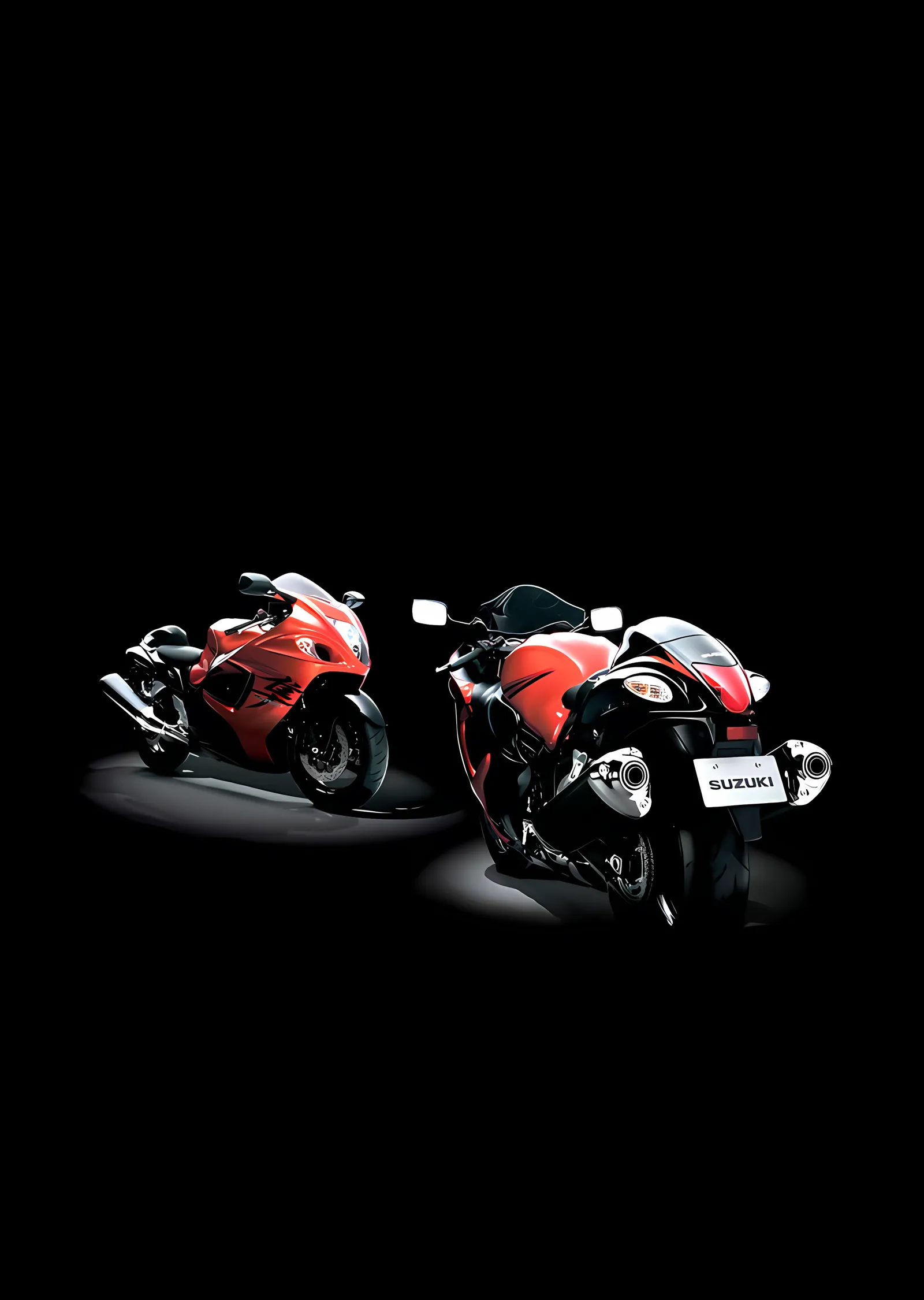 Suzuki Hayabusa - İki Nesil metal tablo