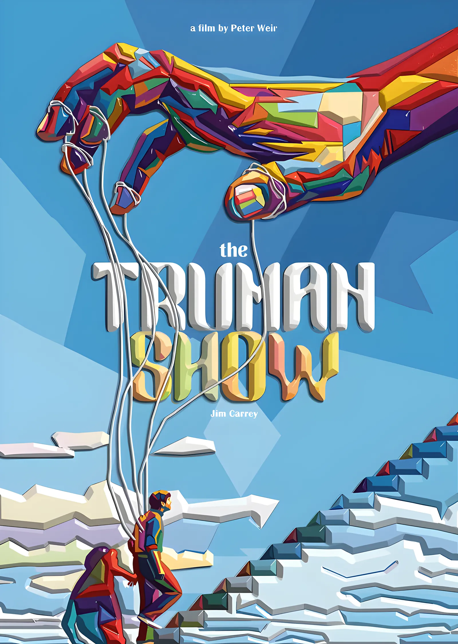 The Truman Show - Kukla İpleri metal tablo