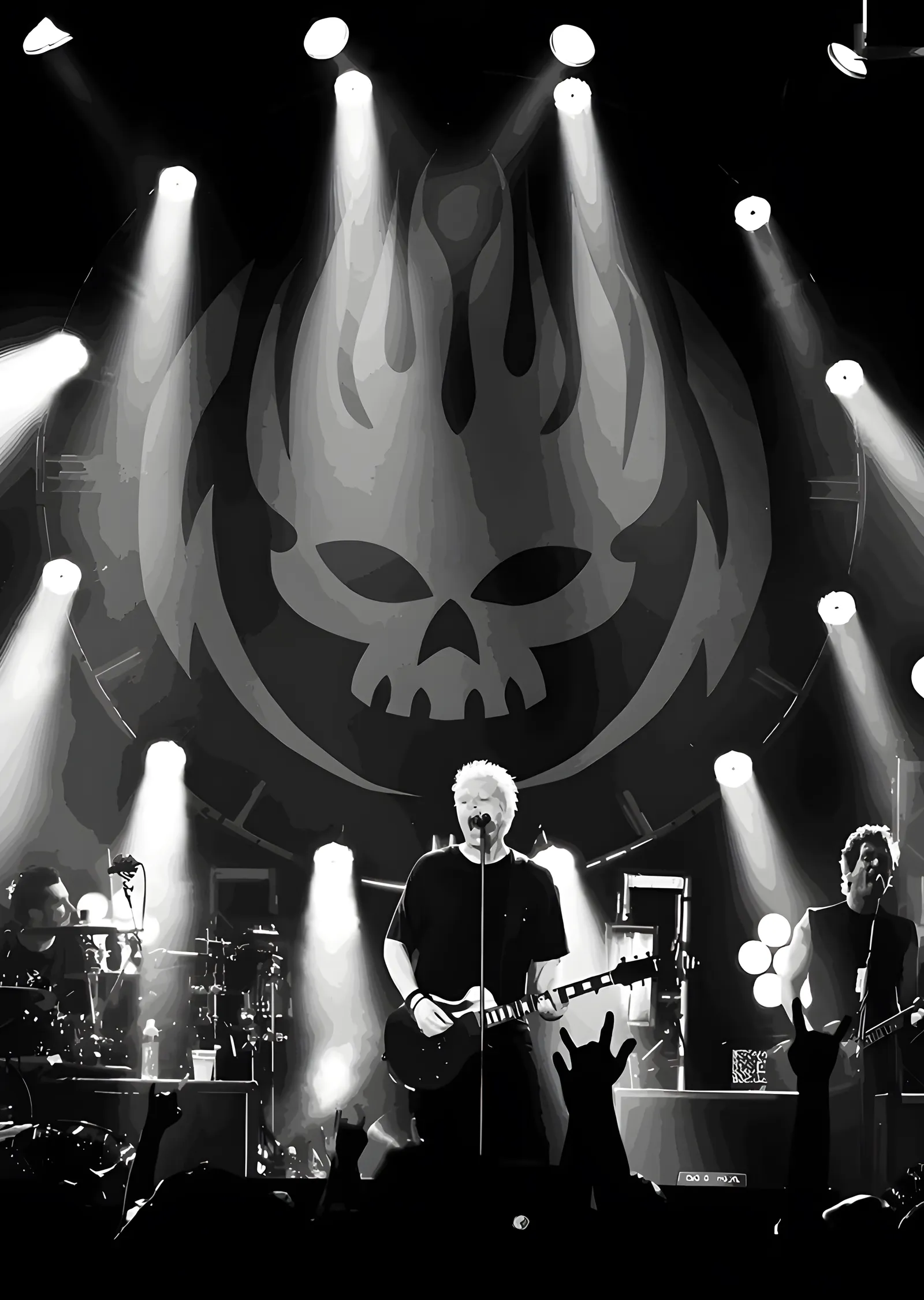 The Offspring - Sahnede Kuru Kafa Perdesi metal tablo