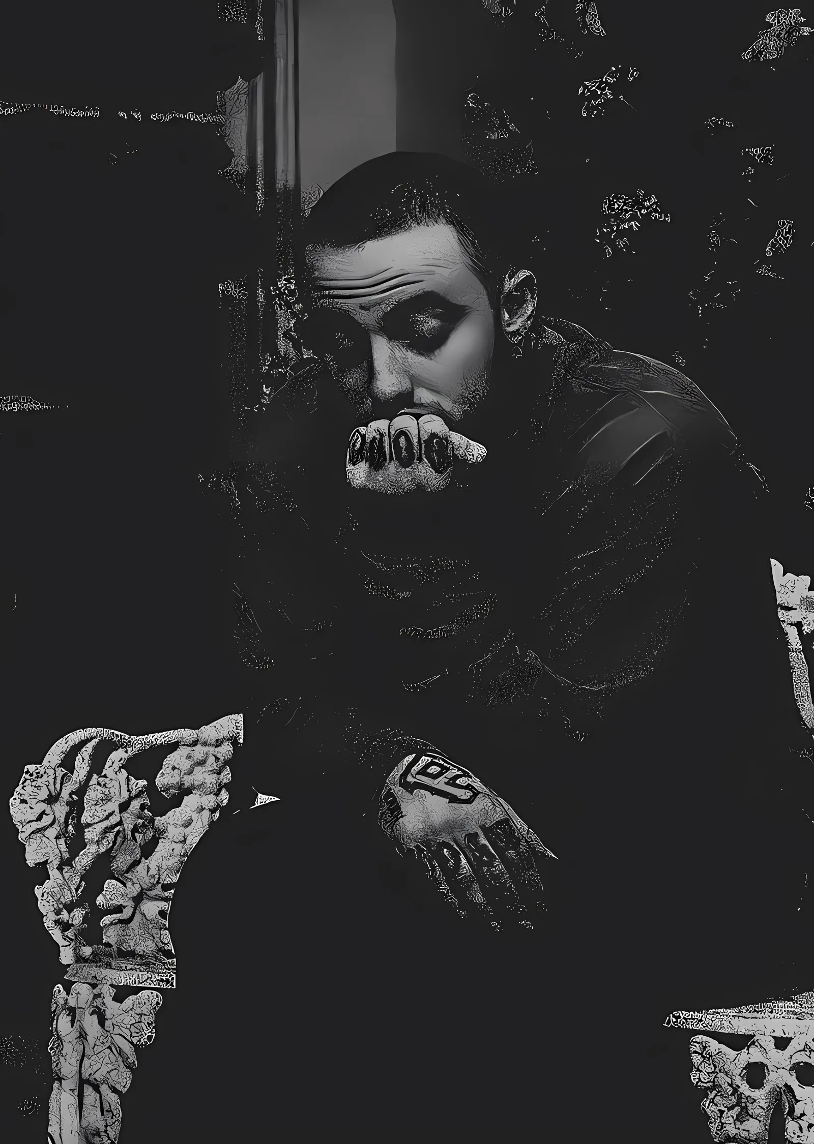 Mac Miller - Karanlık Odada Portre metal tablo