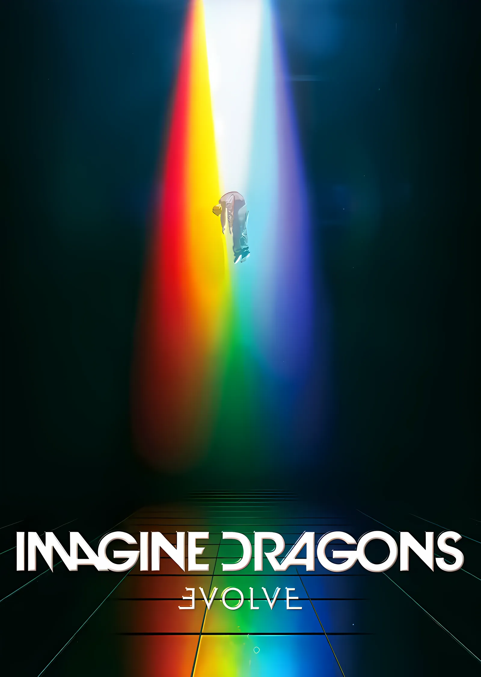Imagine Dragons - Evolve Prizma Işını metal tablo