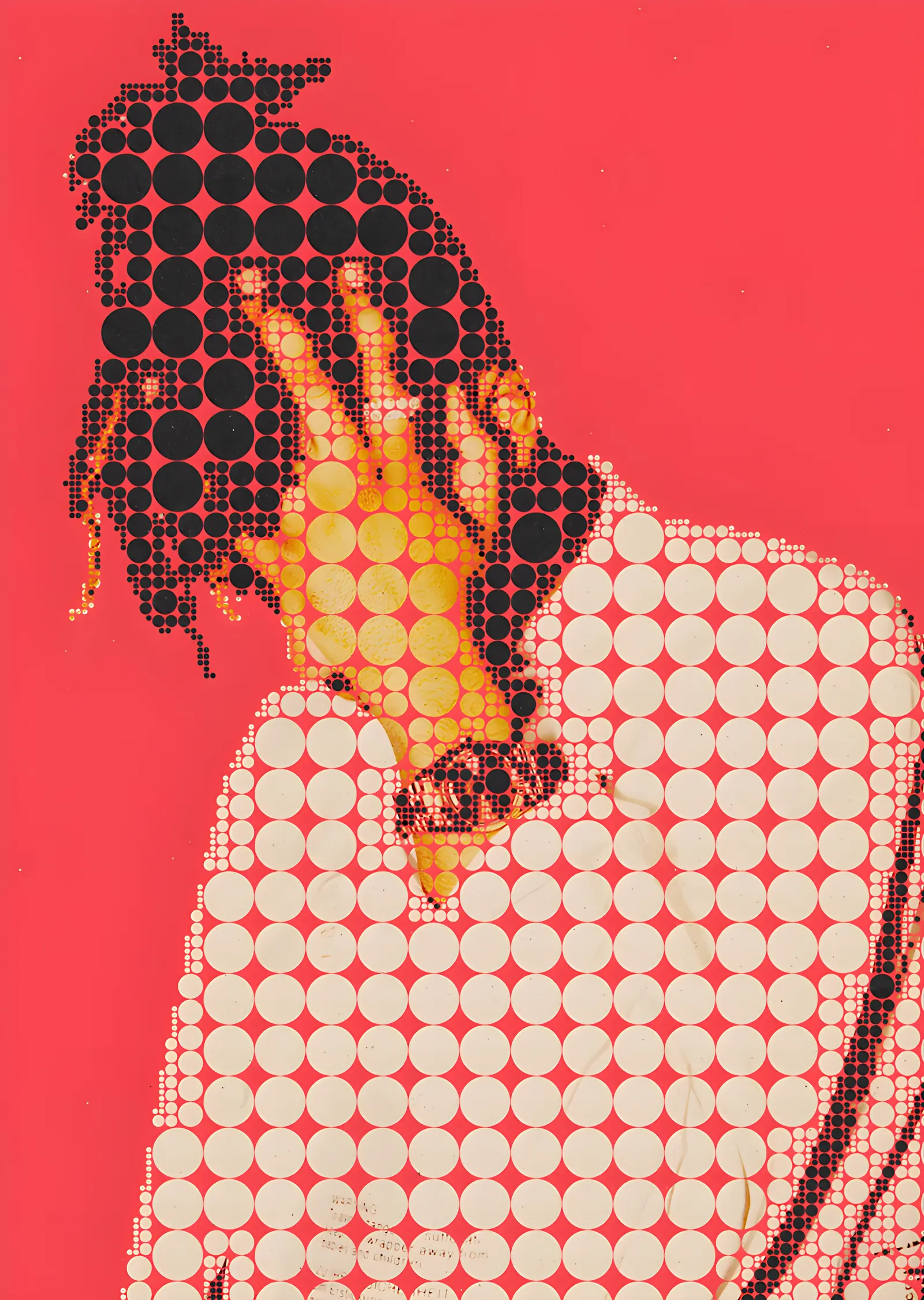 Metro Boomin - Mercan Zeminde Profil Halftone metal tablo