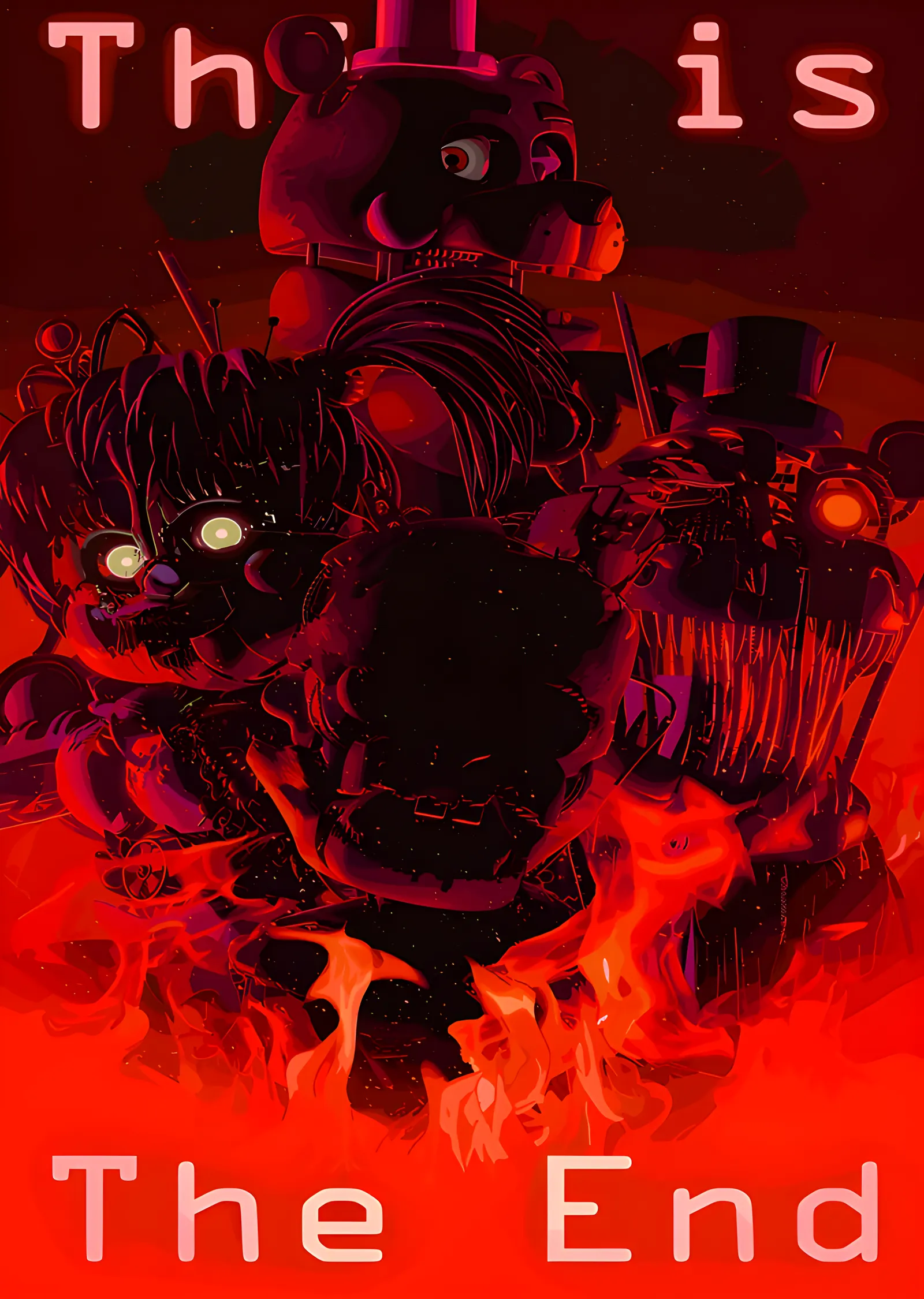 Five Nights at Freddy's - This Is The End metal tablo