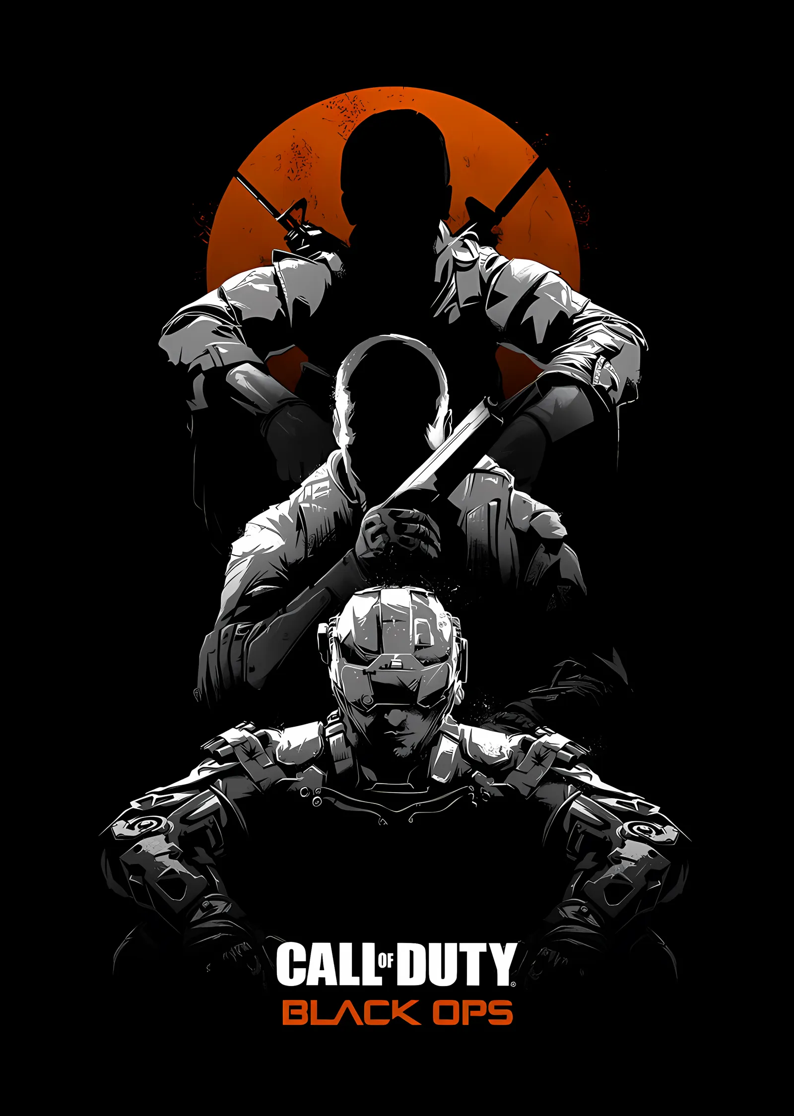 Call of Duty Black Ops metal tablo