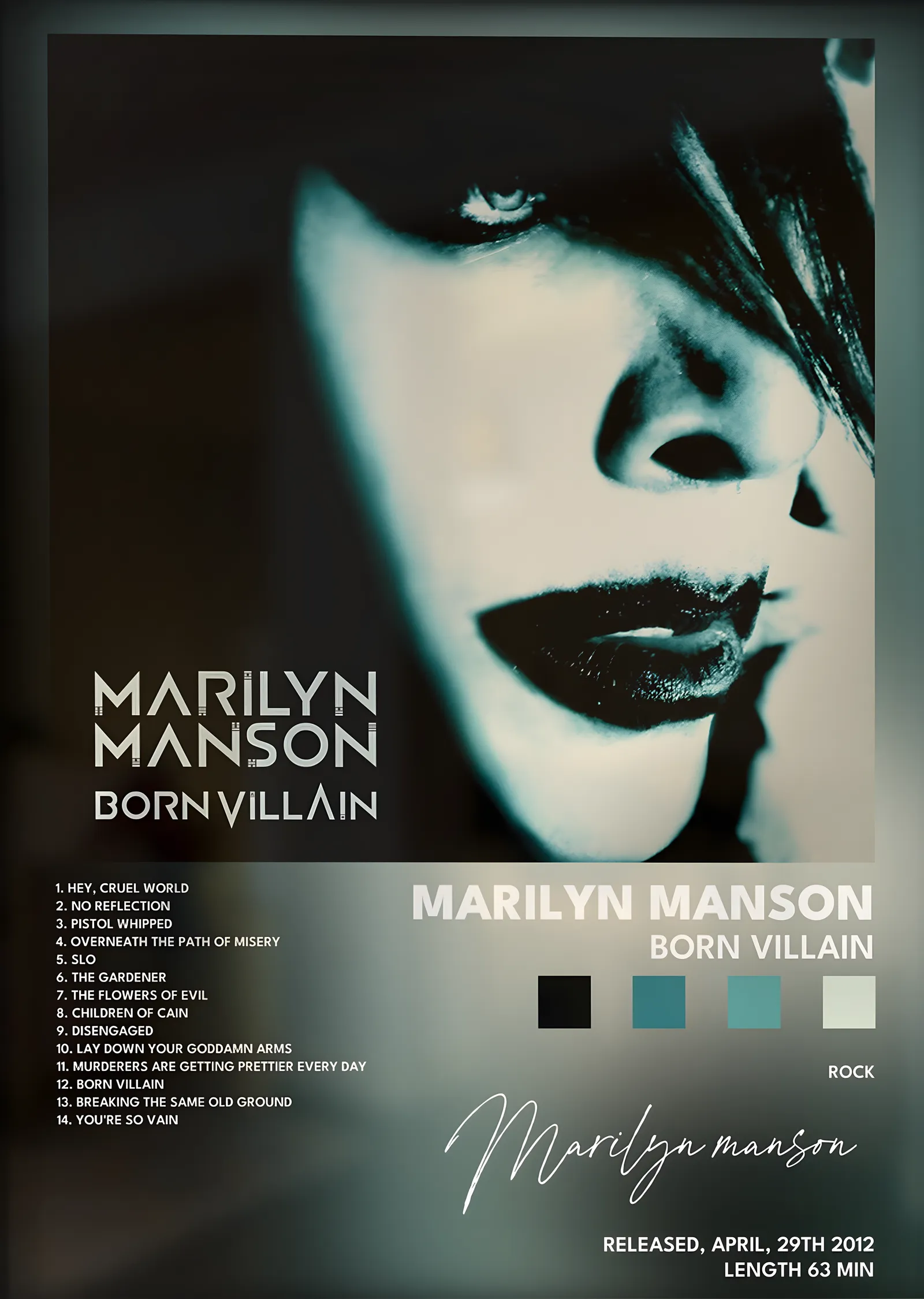 Marilyn Manson: Born Villain metal tablo