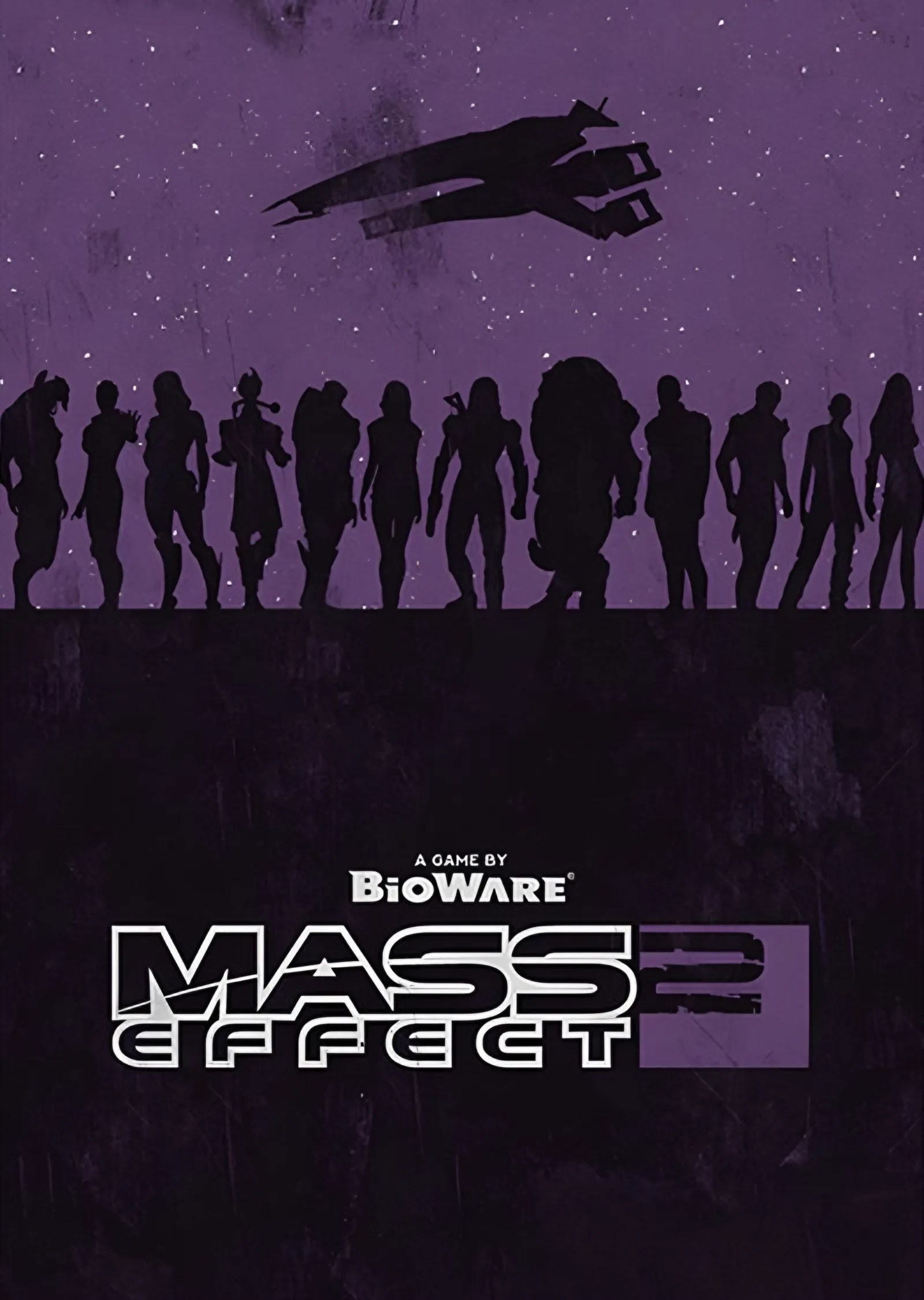 Mass Effect 2: Mor Zeminde Ekip Silueti metal tablo
