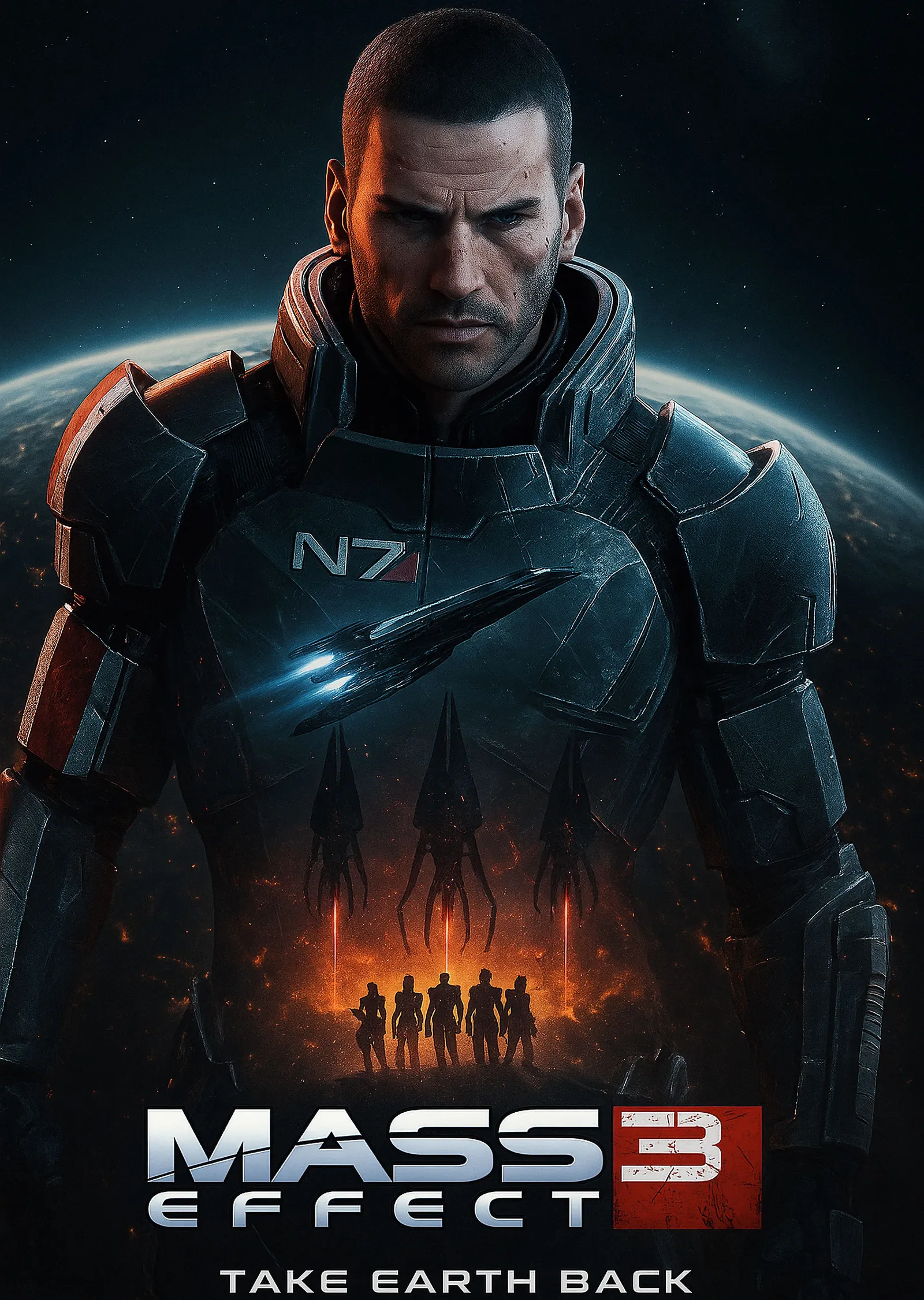 Mass Effect 3: Take Earth Back metal tablo