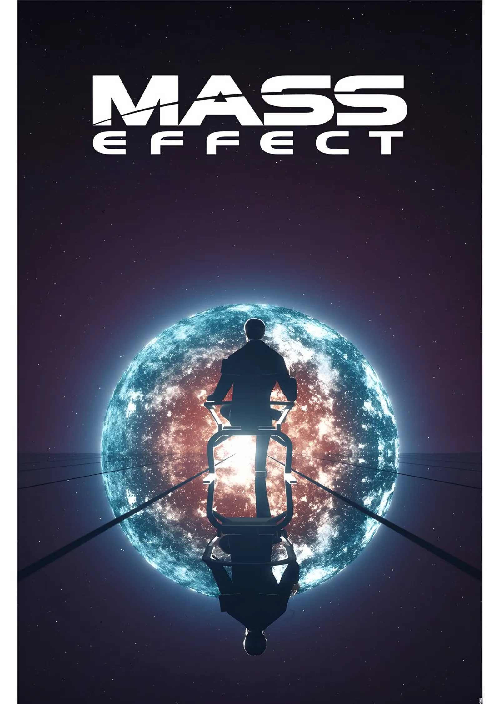 Mass Effect: Illusive Man ve Yıldız metal tablo