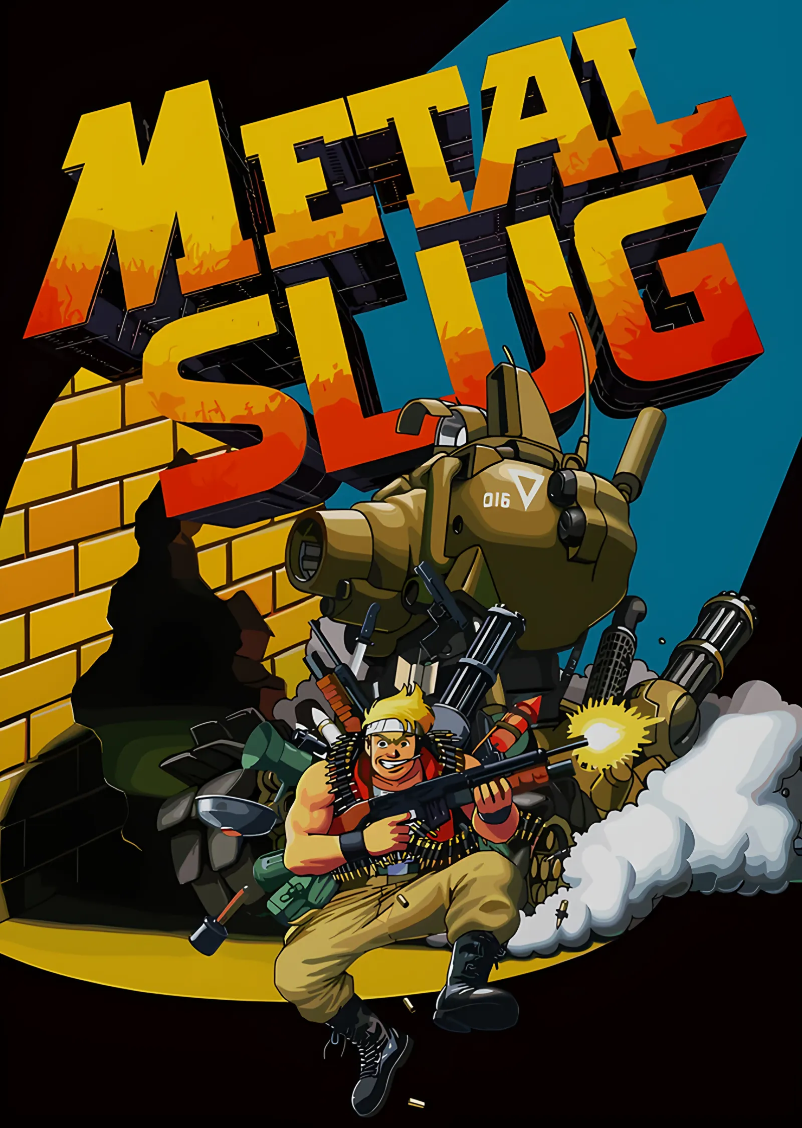 Metal Slug: Sarı Duvarda Tank Hücumu metal tablo