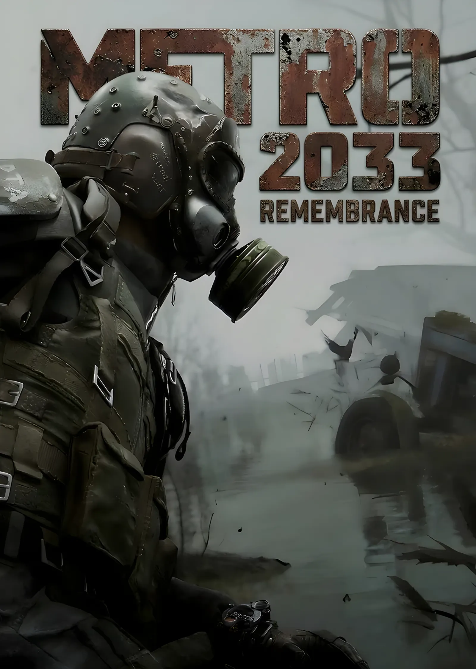 Metro 2033 Remembrance: Gaz Maskeli Asker metal tablo