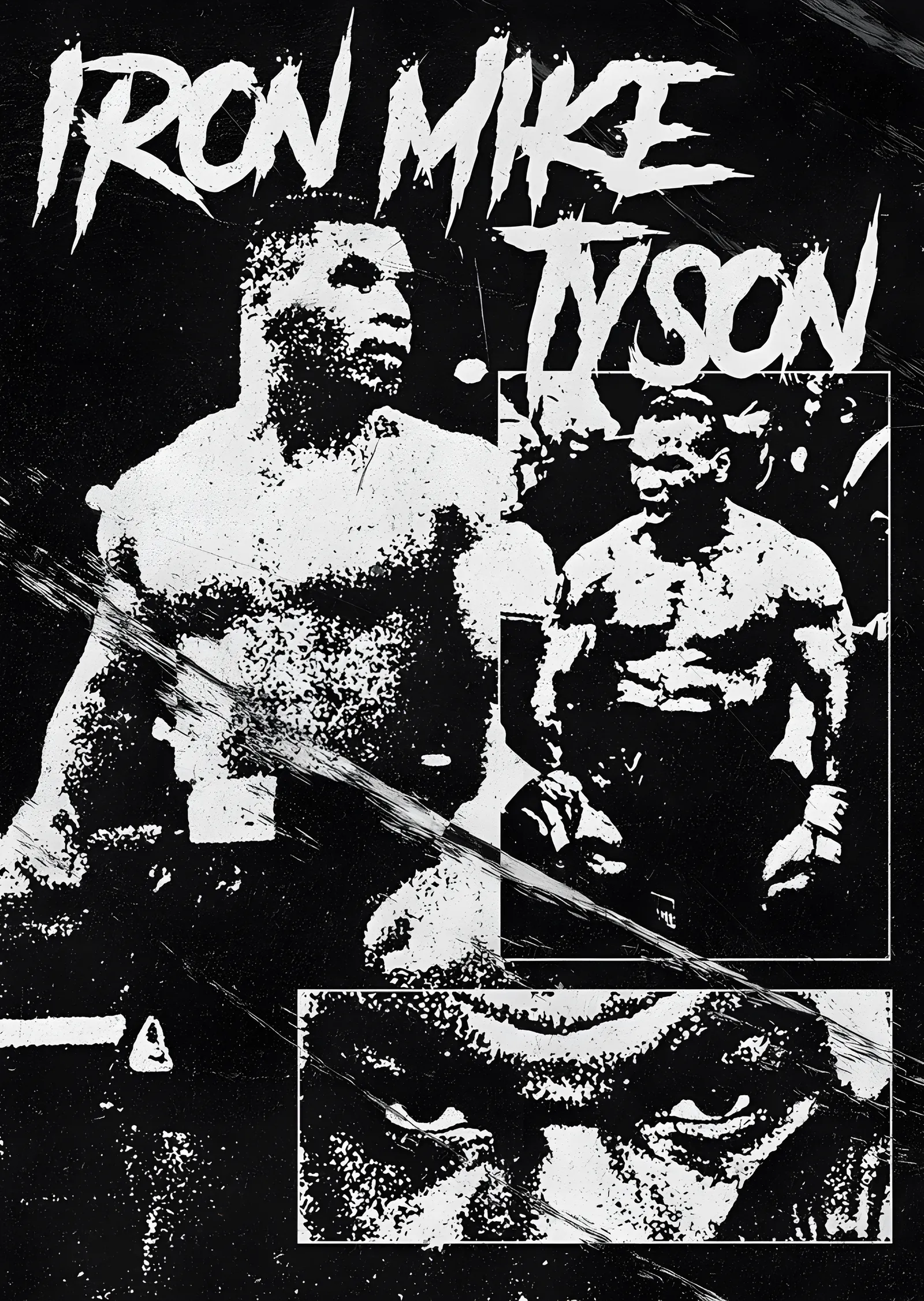Mike Tyson - Iron Mike metal tablo