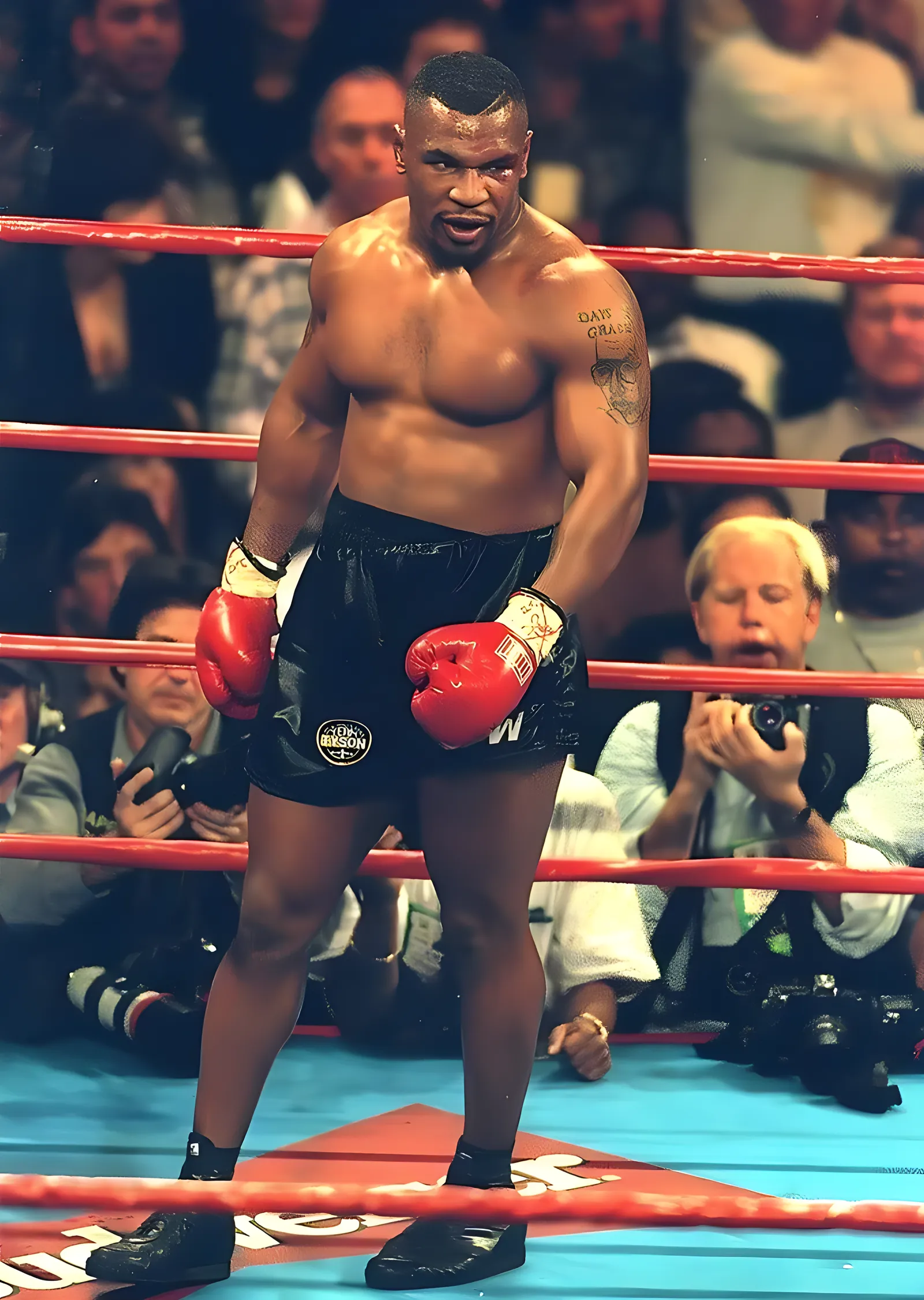 Mike Tyson - Ring Duruşu metal tablo
