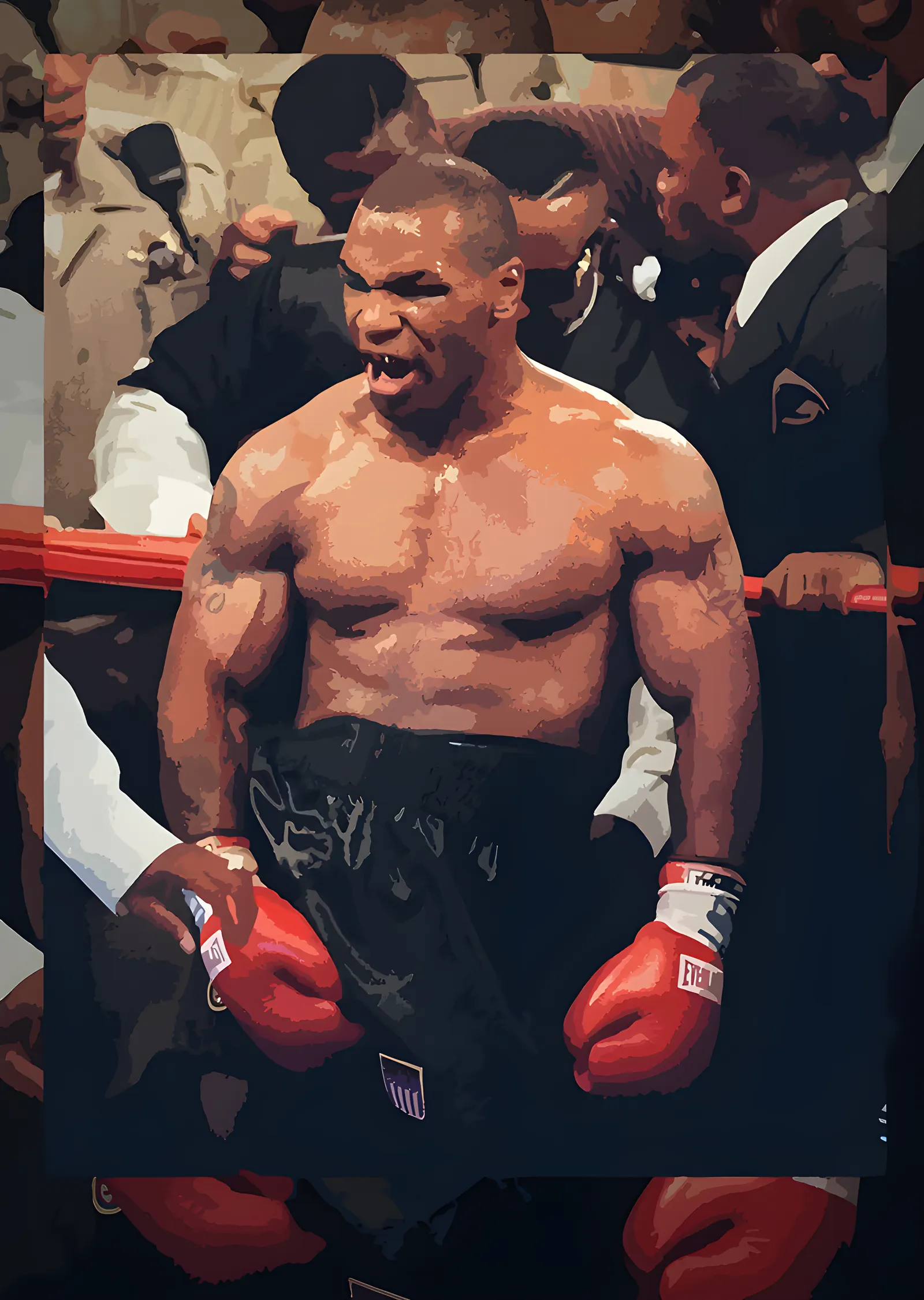 Mike Tyson - Ring Köşesi metal tablo