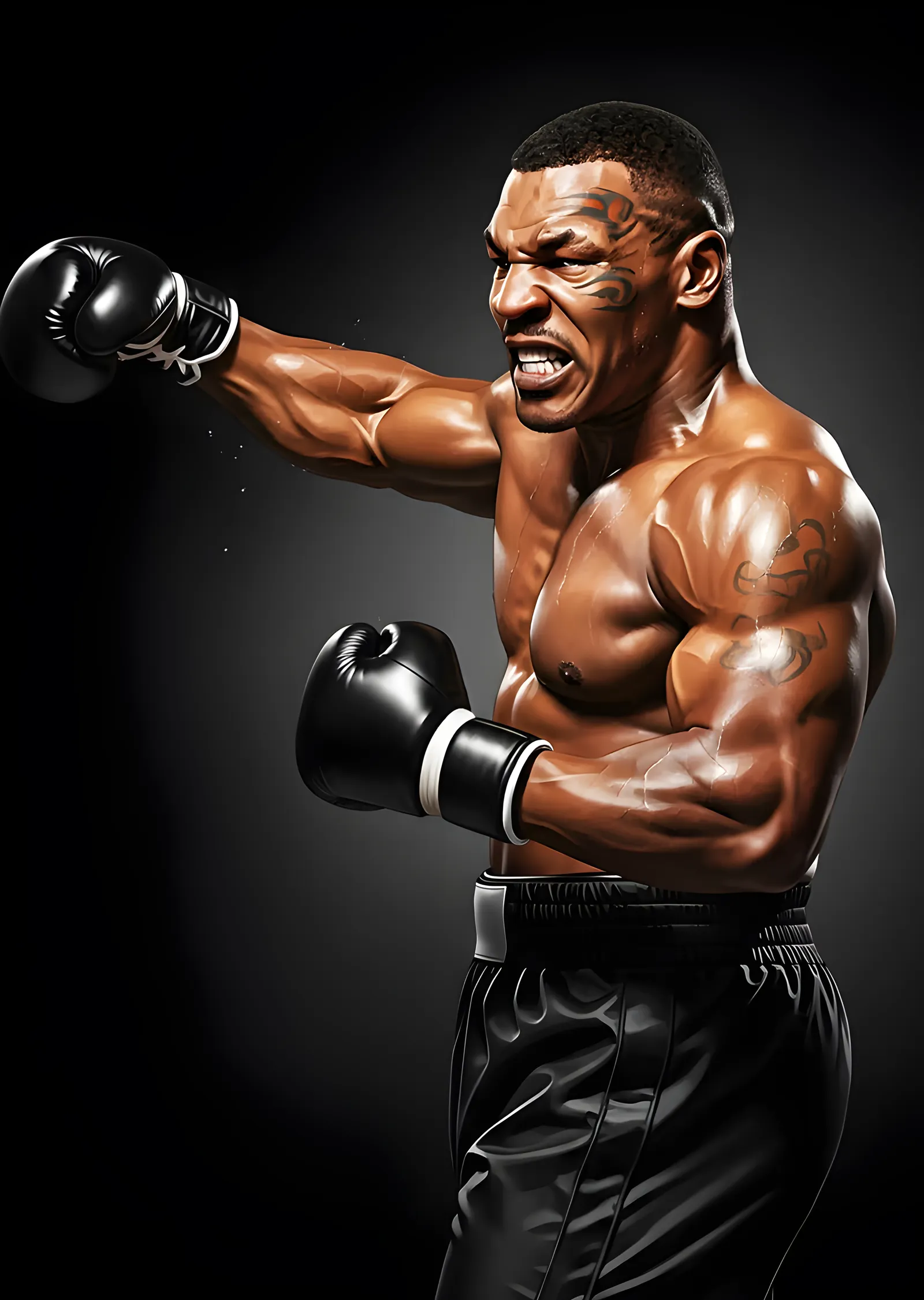 Mike Tyson - Yumruk metal tablo