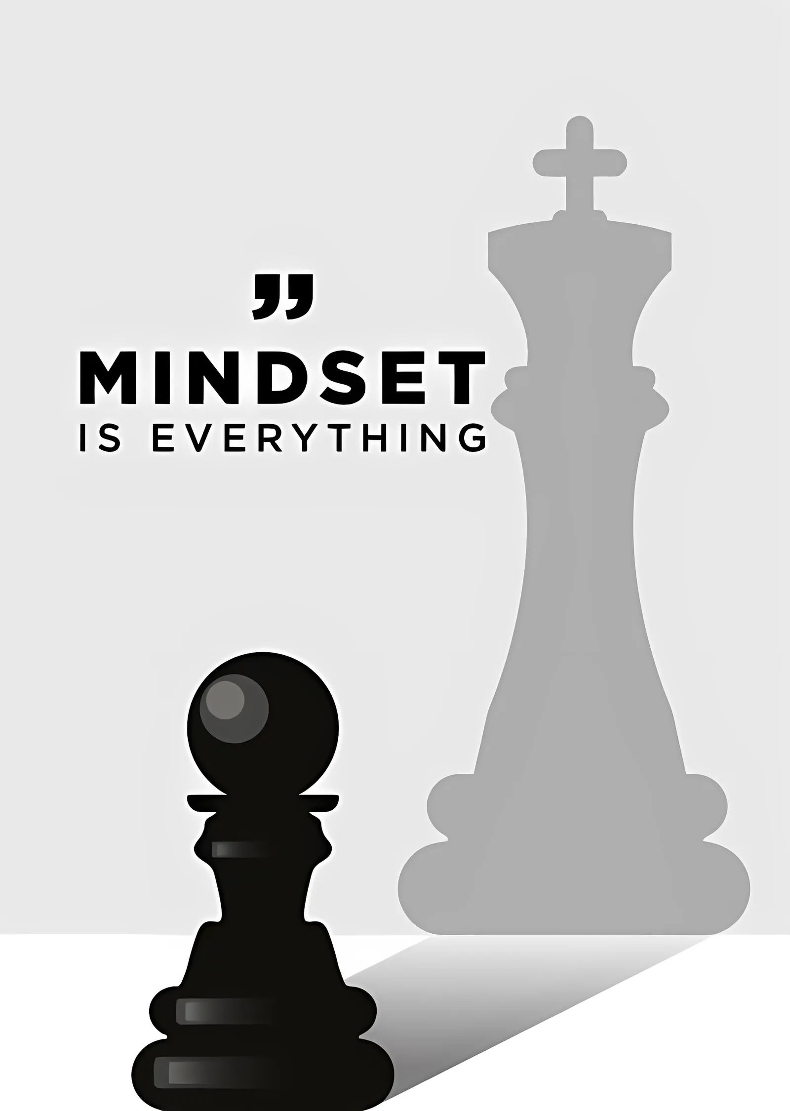 Mindset Is Everything metal tablo