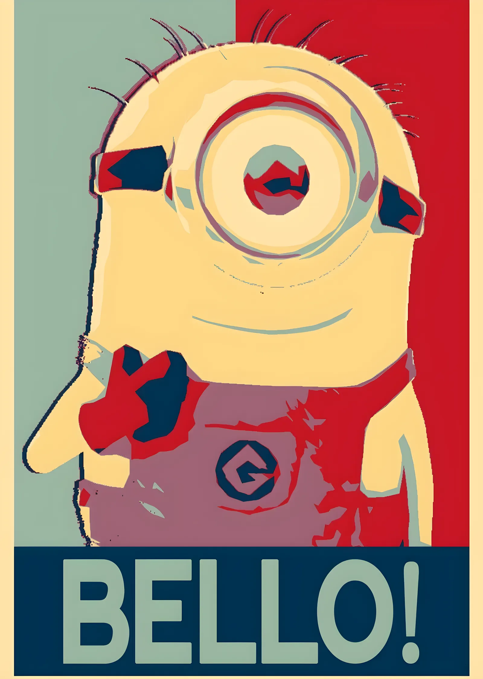 Minions - Bello! metal tablo