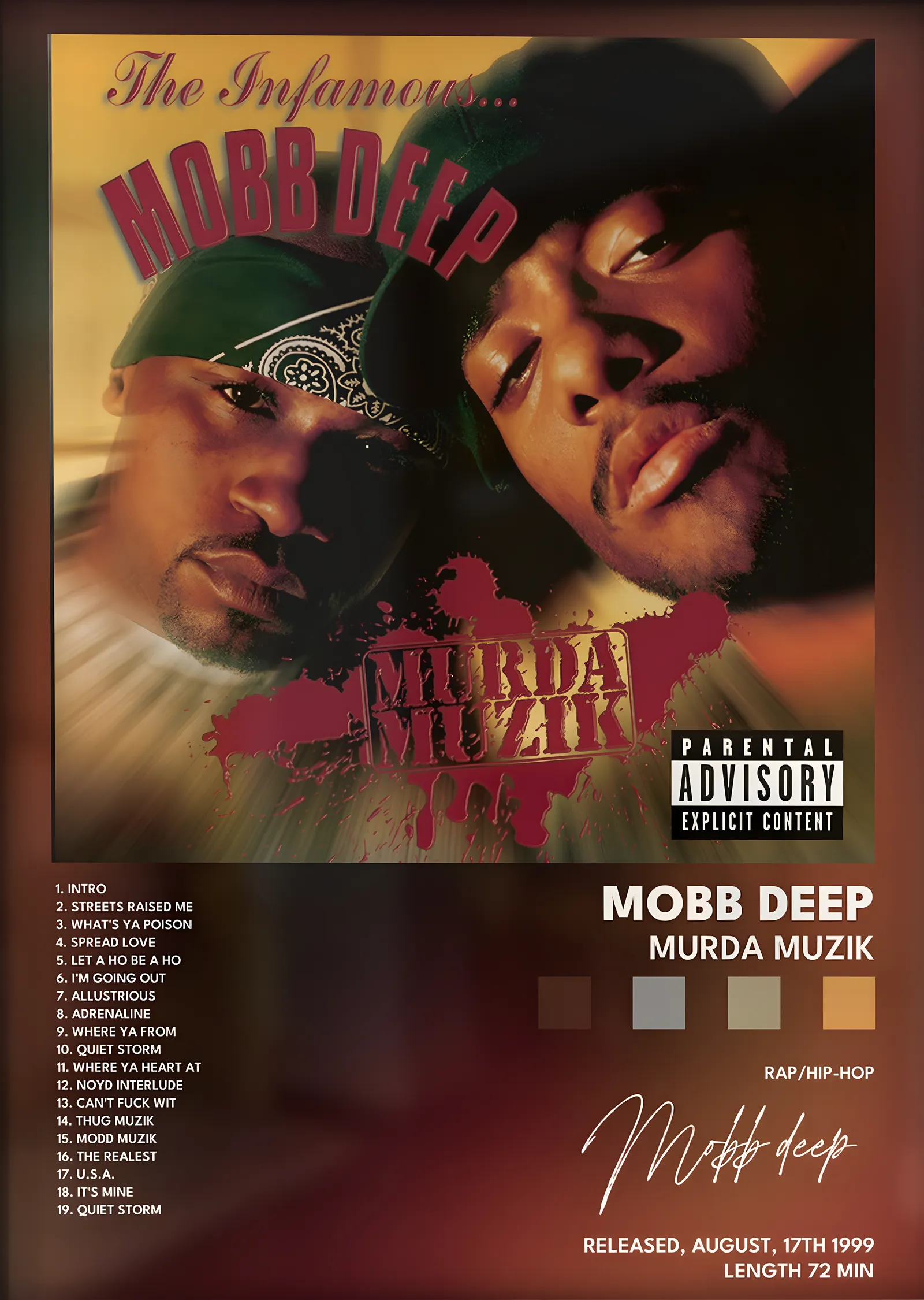 Mobb Deep: Murda Muzik metal tablo