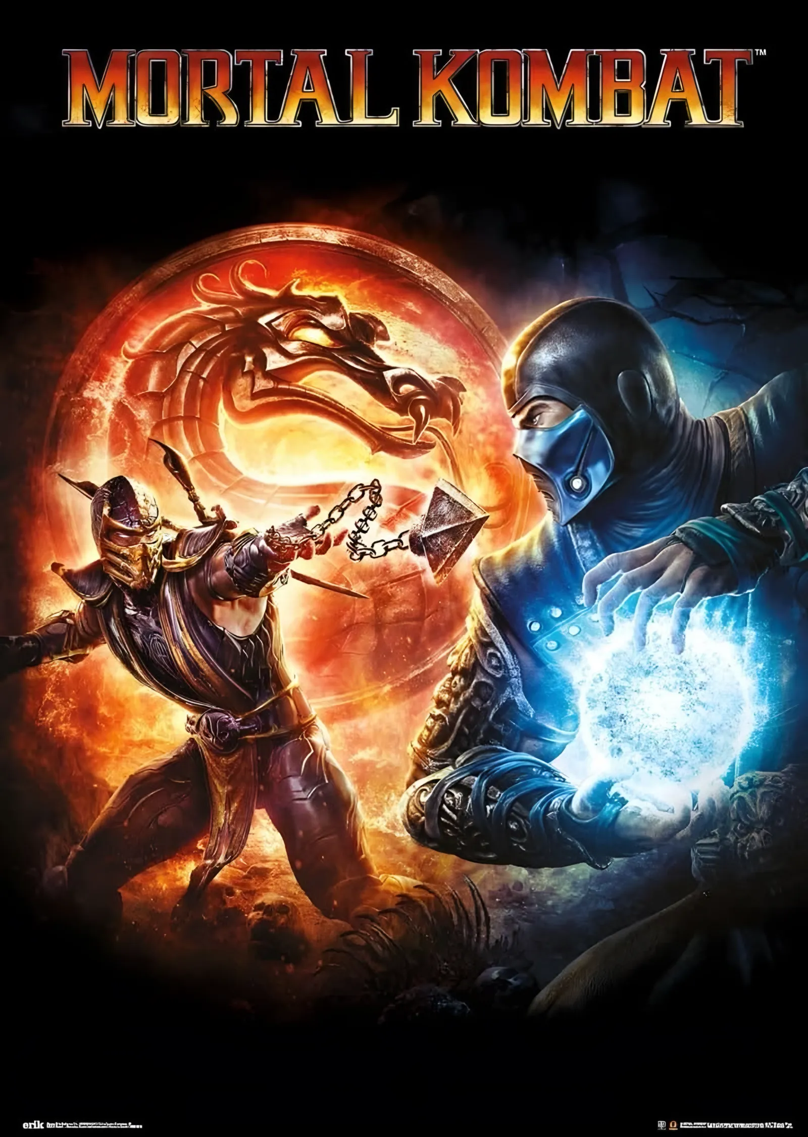 Mortal Kombat Ejderha Amblemi metal tablo