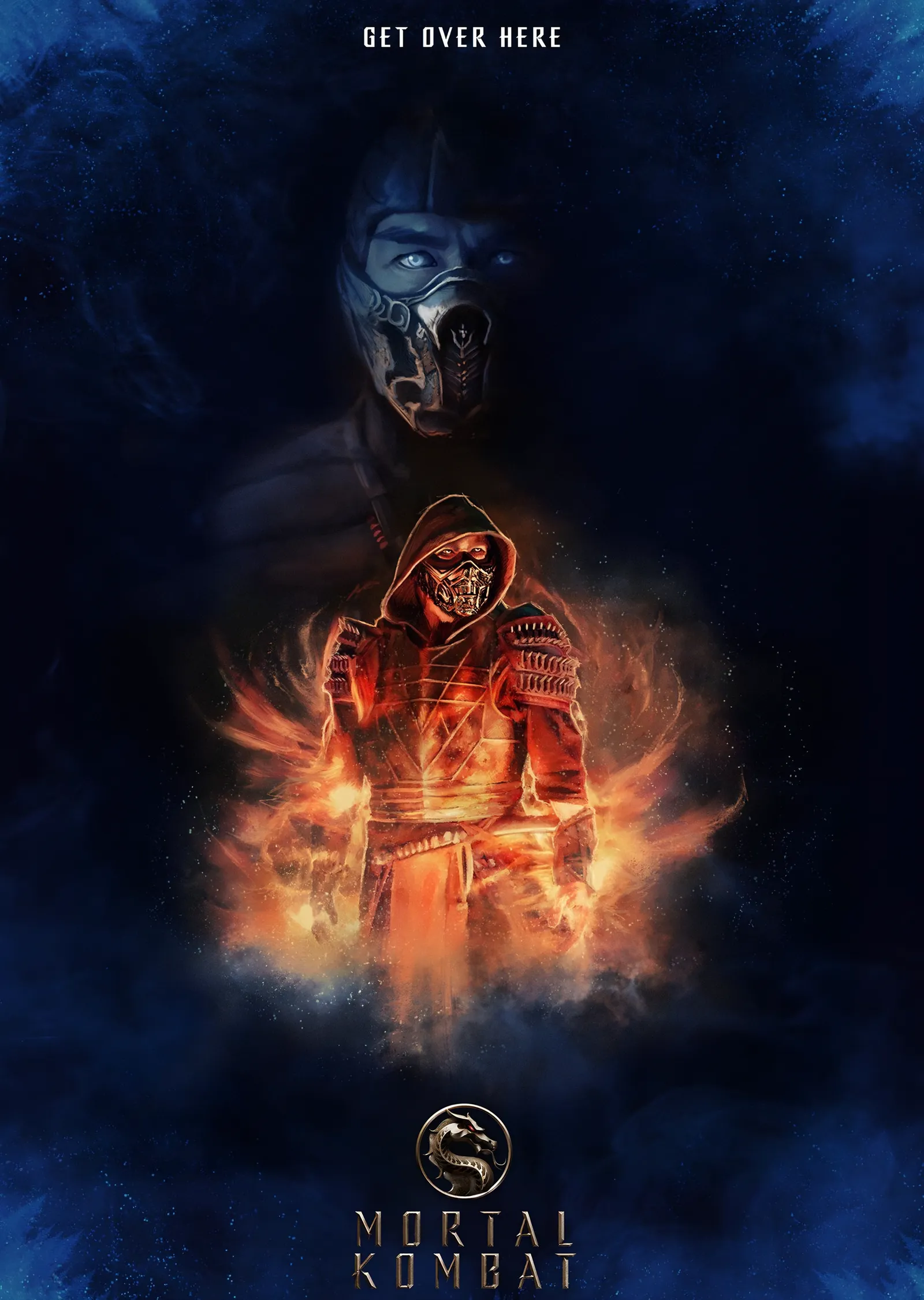 Mortal Kombat Get Over Here metal tablo
