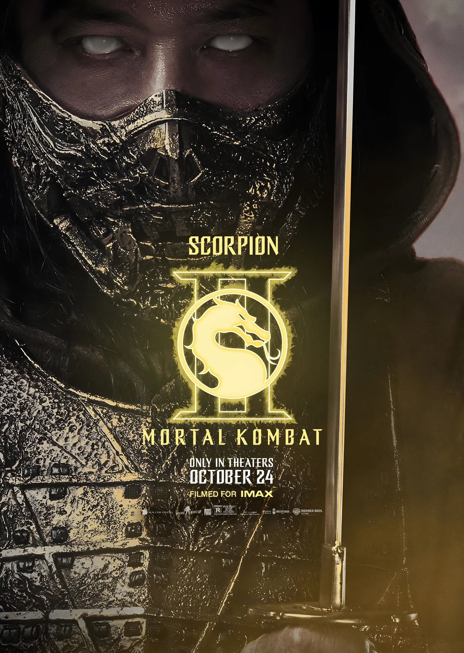 Mortal Kombat II Scorpion metal tablo