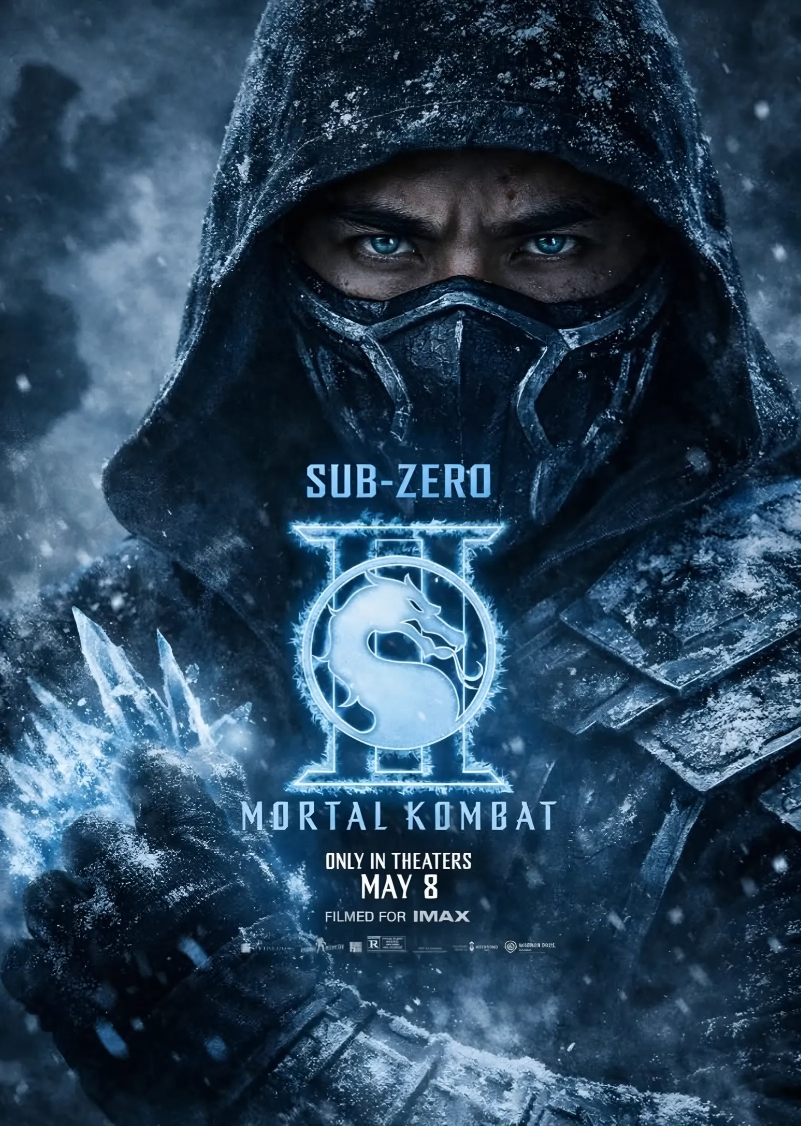 Mortal Kombat II Sub-Zero metal tablo