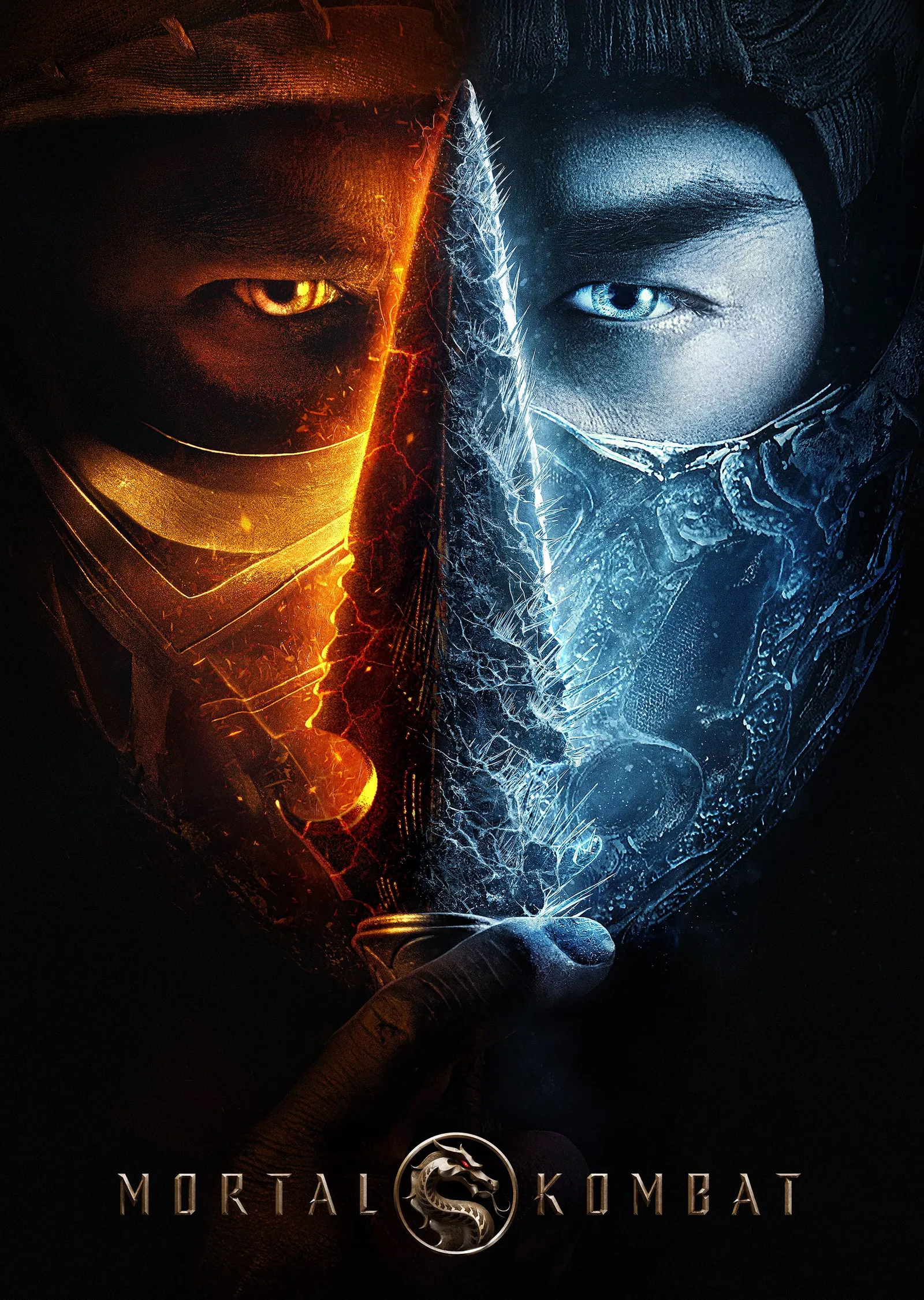 Mortal Kombat İkiye Bölünmüş Yüz metal tablo