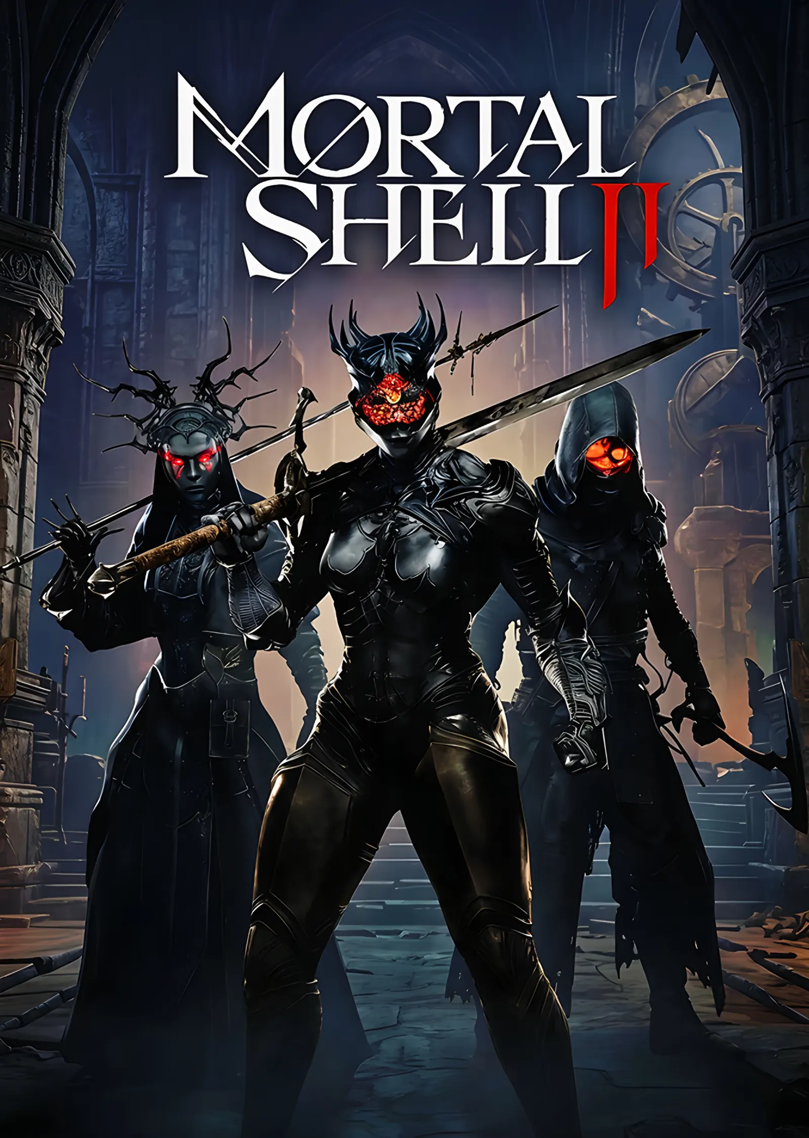 Mortal Shell II: Kemerin Altında Üç Boynuzlu Zırh metal tablo