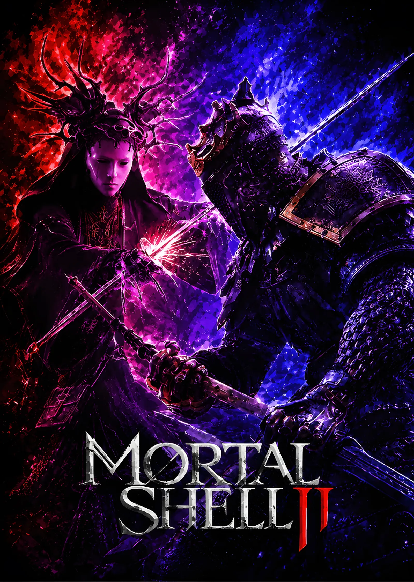 Mortal Shell II: Mor Nebulada İkili Çarpışma metal tablo