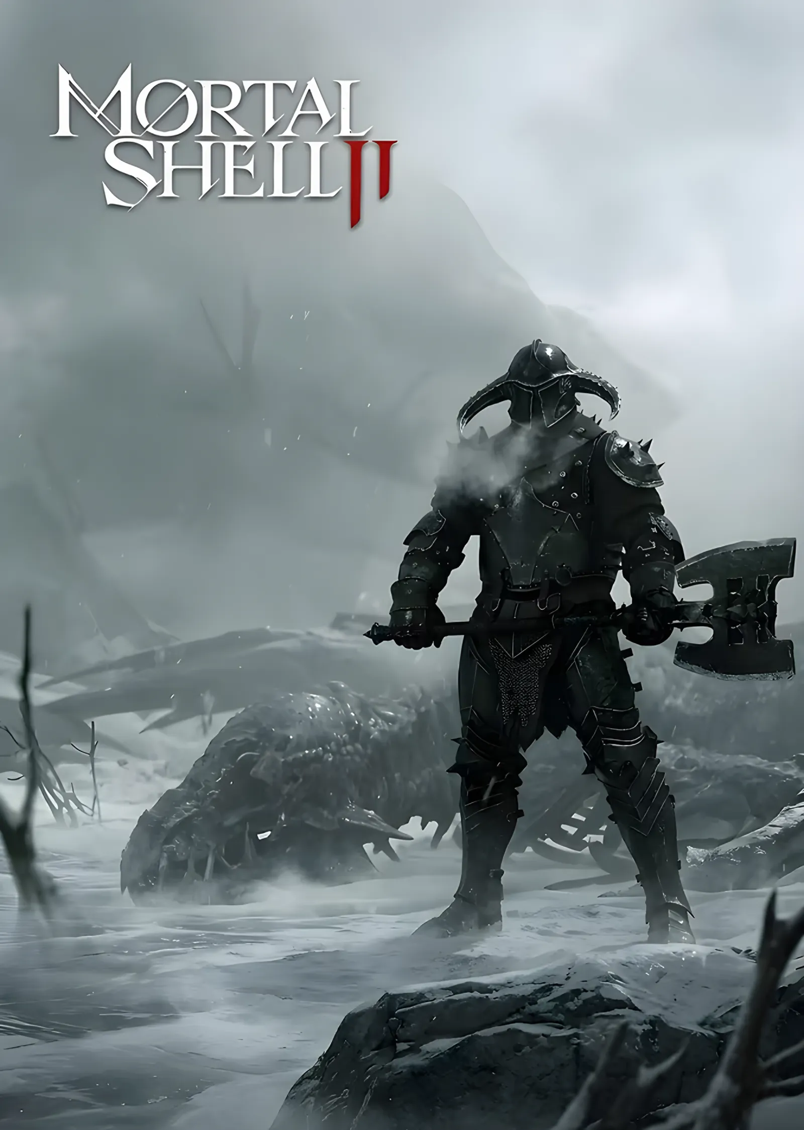 Mortal Shell II: Sisli Bataklıkta Baltalı Savaşçı metal tablo