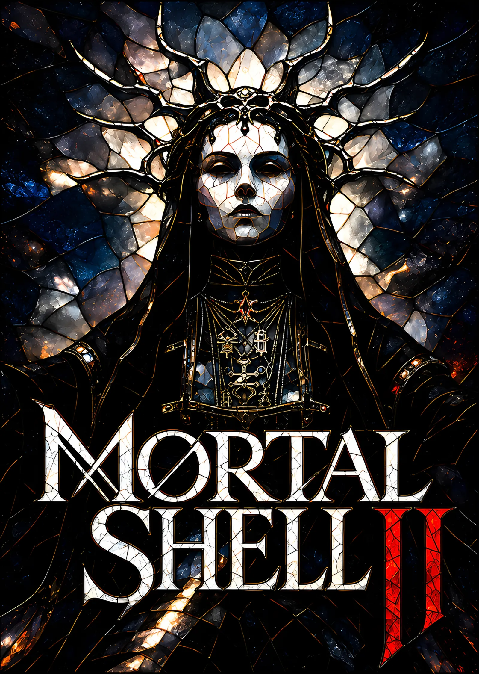 Mortal Shell II: Taçlı Solgun Yüz metal tablo