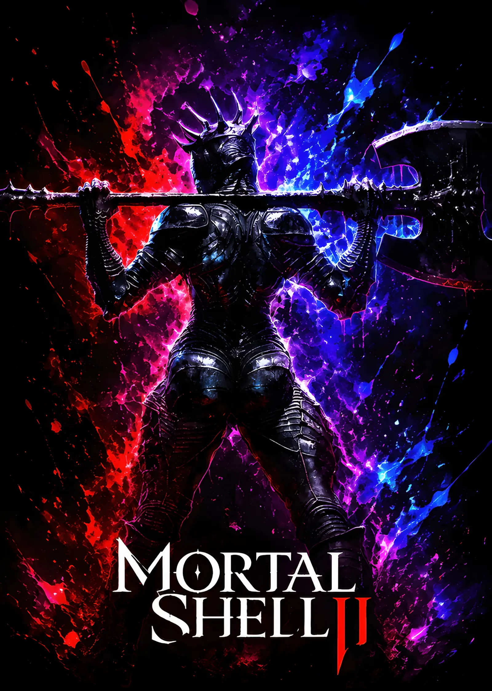 Mortal Shell II: Yıldızlarda Baltalı Silüet metal tablo