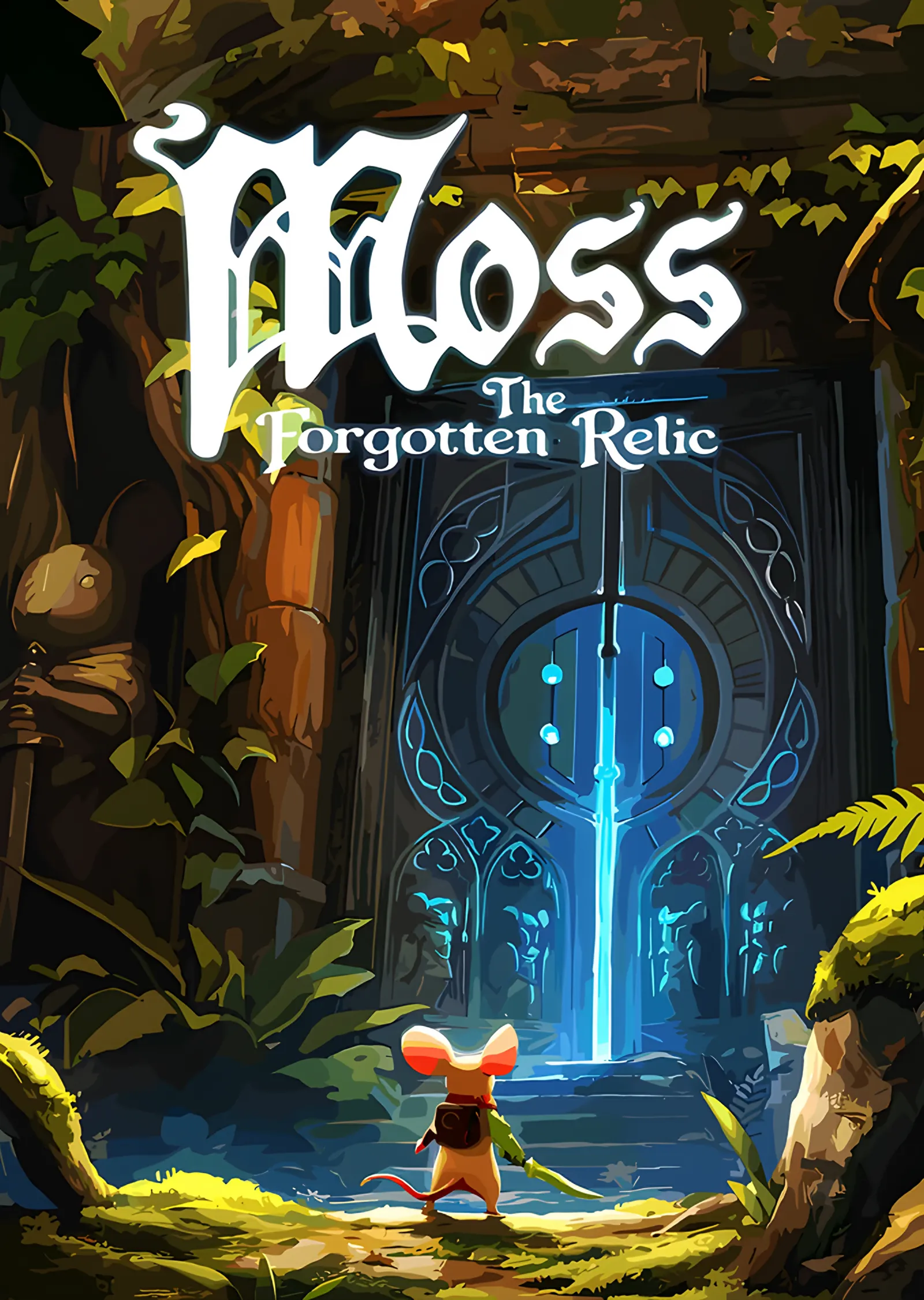 Moss The Forgotten Relic: Tapınakta Küçük Fare metal tablo