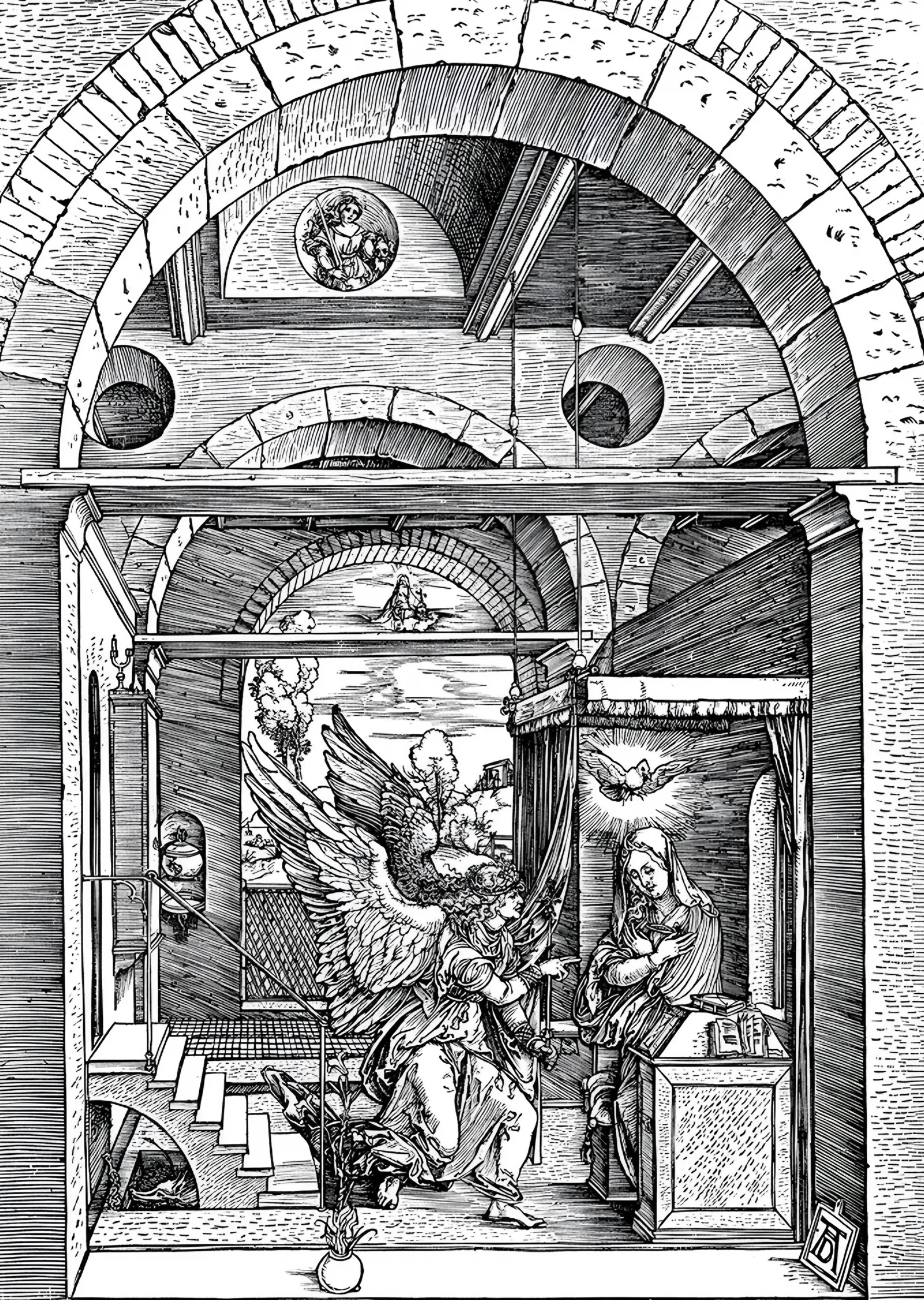 Müjde - Albrecht Dürer metal tablo