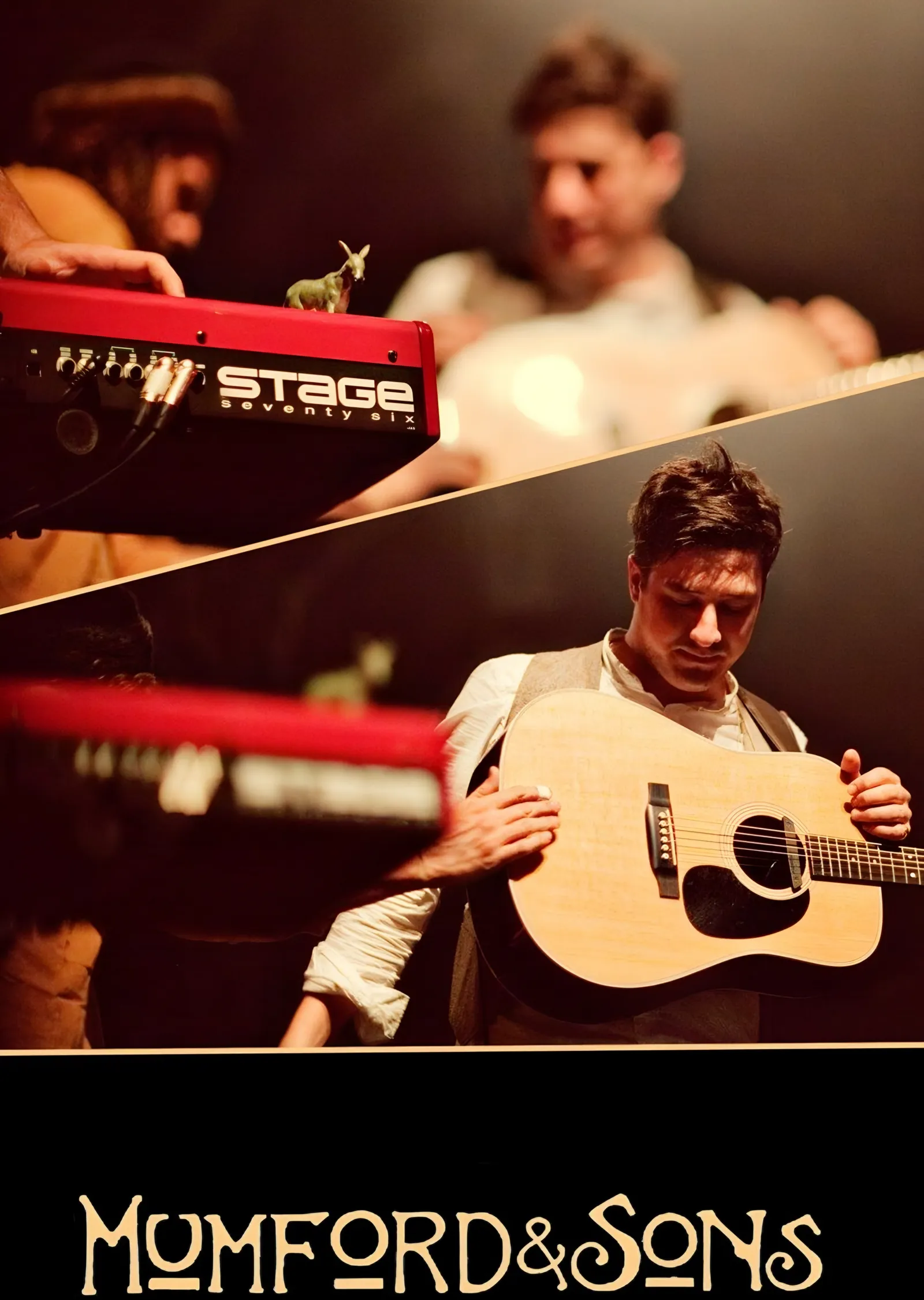 Mumford & Sons - Sahne Kolajı metal tablo