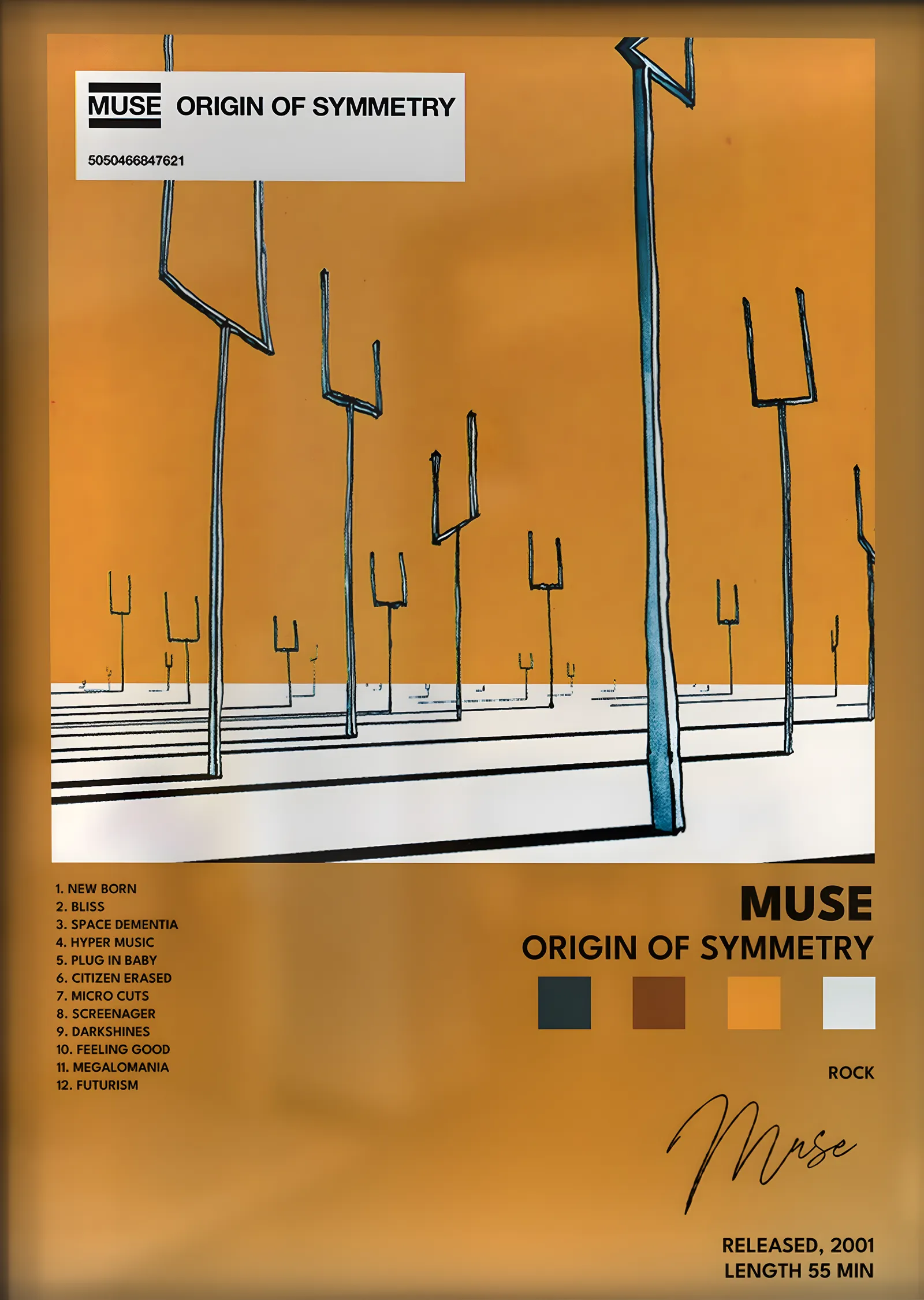Muse: Origin of Symmetry metal tablo