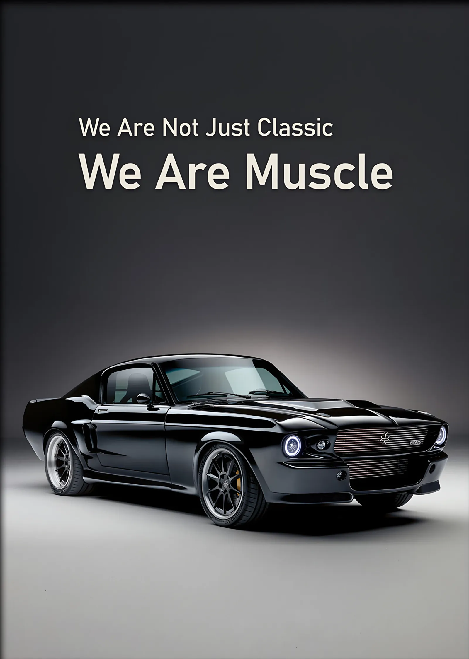 Mustang We Are Muscle metal tablo