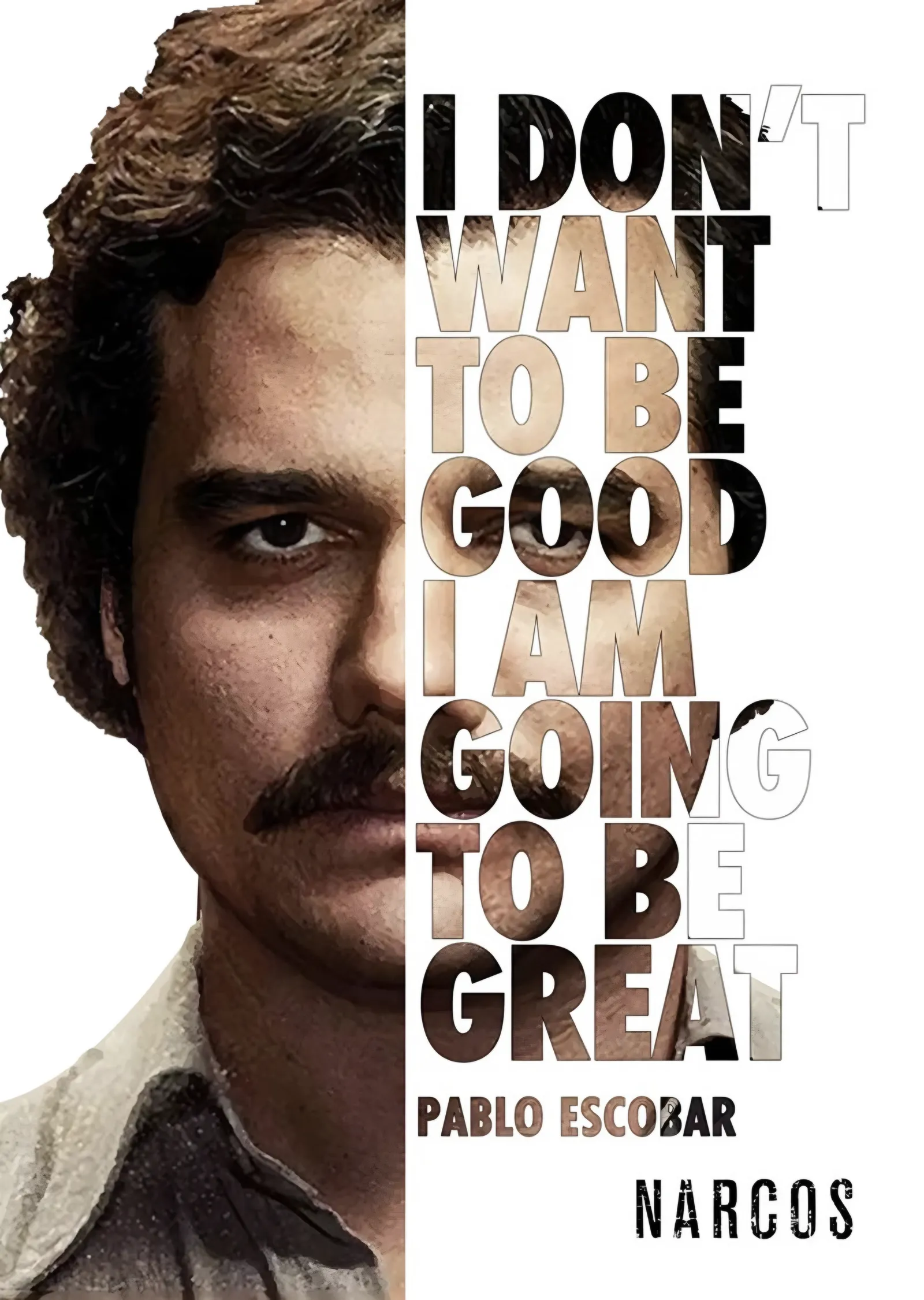 Narcos - Going To Be Great metal tablo