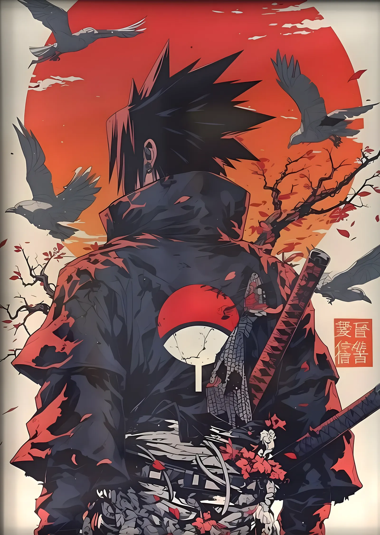 Naruto: Kızıl Ay metal tablo