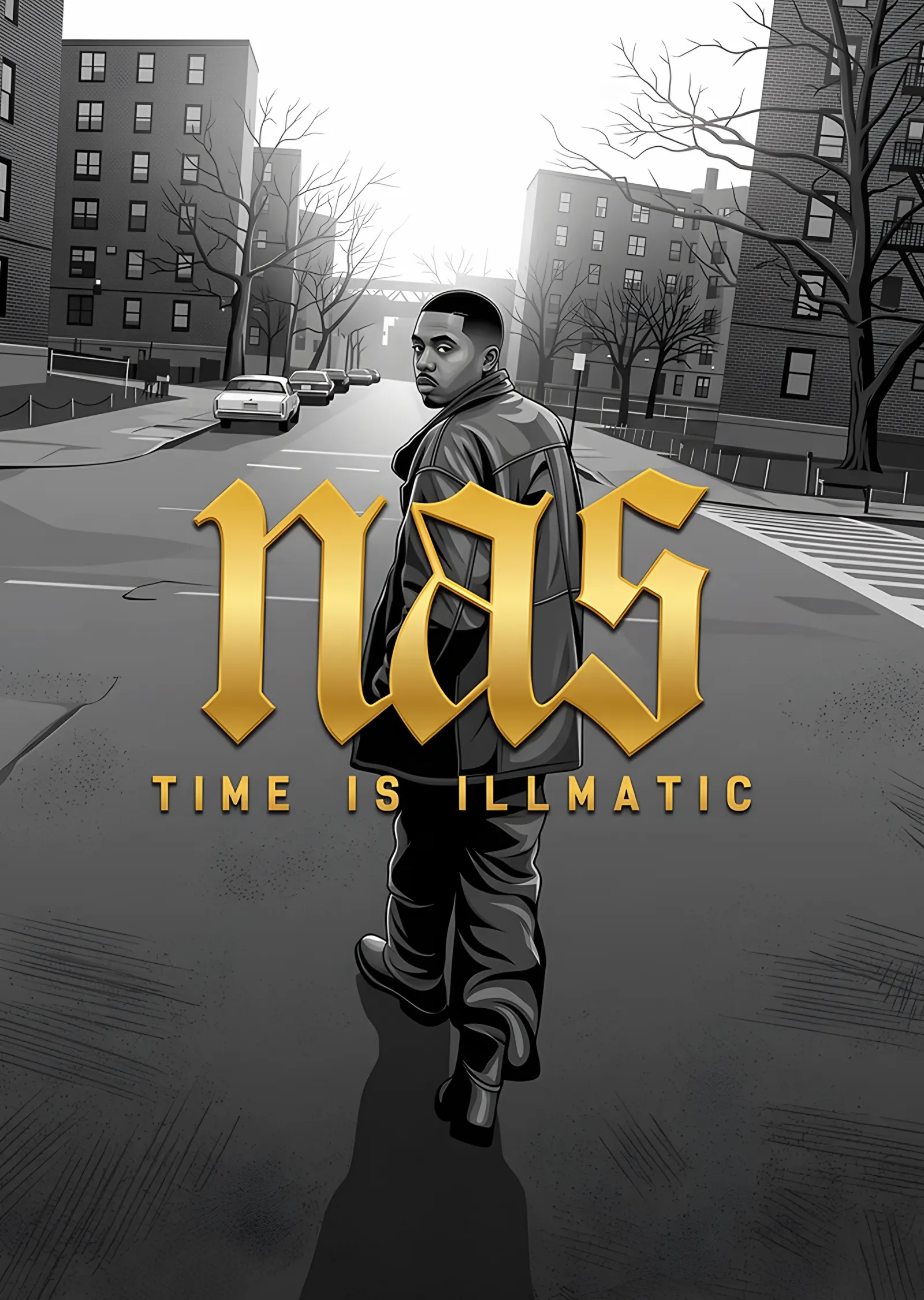Nas - Time Is Illmatic metal tablo